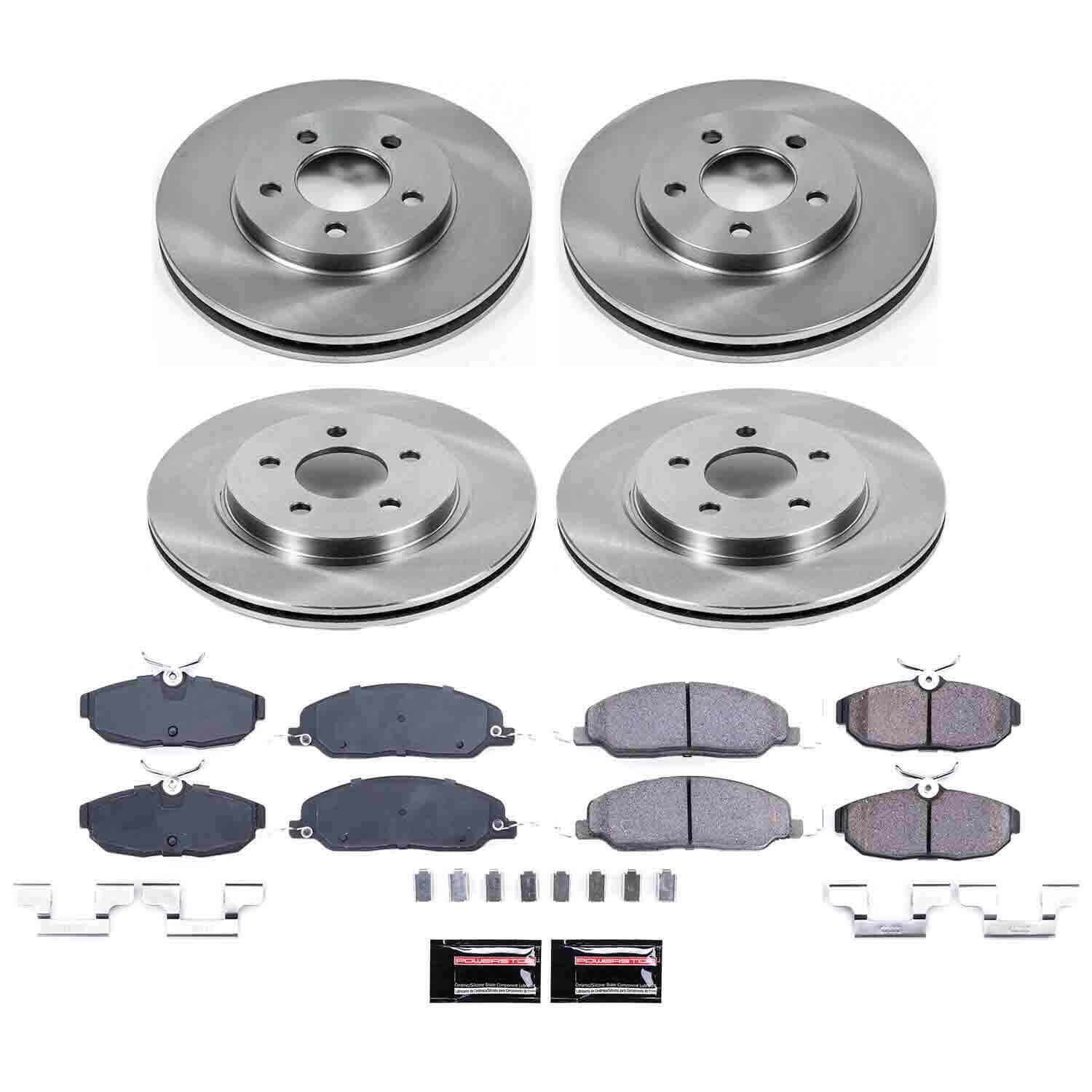 Power Stop KOE1383 Autospecialty - 1-Click Daily Driver Brake Kits (Front And Rear) for 2005-2010 Ford Mustang product image