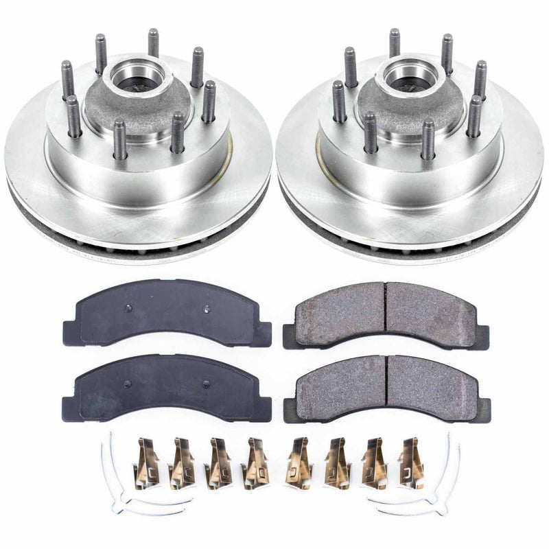 Power Stop KOE1392 Autospecialty - 1-Click Daily Driver Brake Kits (Front) for 2003-2005 Ford Excursion product image