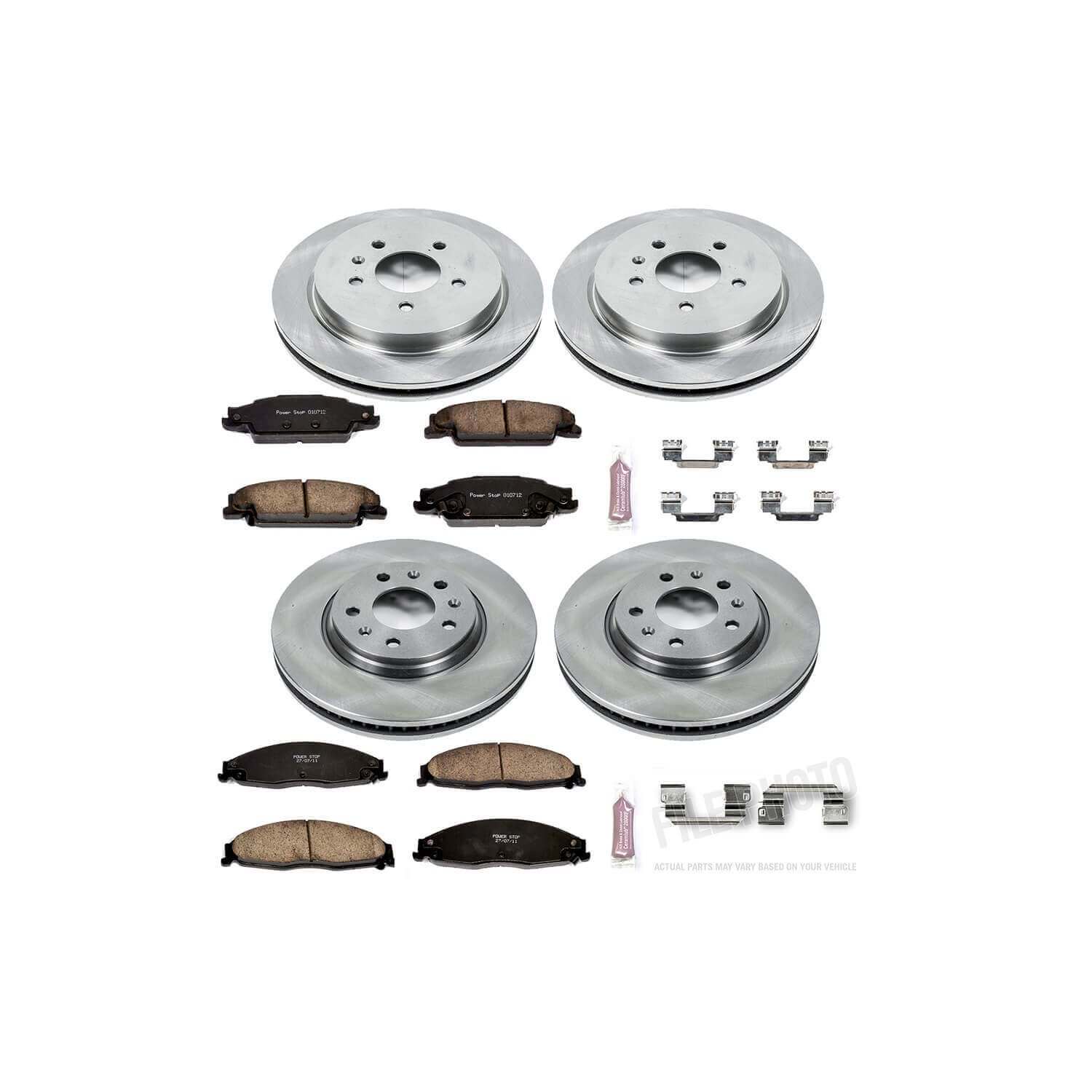 Power Stop KOE1424 Autospecialty - 1-Click Daily Driver Brake Kits (Front And Rear) for 2005-2008 Cadillac Sts product image