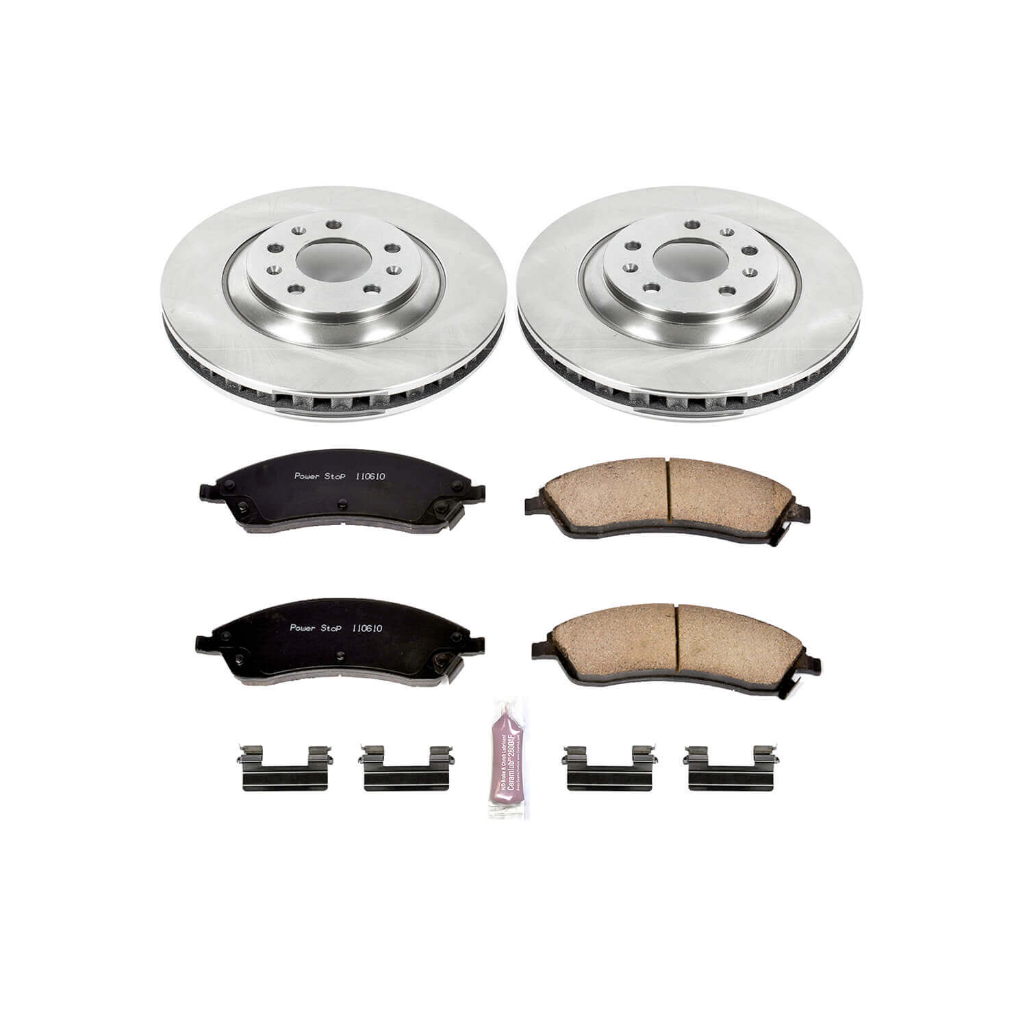 Power Stop KOE1429 Autospecialty - 1-Click Daily Driver Brake Kits (Front) for 2004-2008 Cadillac Cts product image