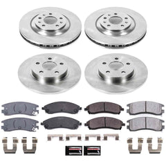 Power Stop KOE1431 Autospecialty - 1-Click Daily Driver Brake Kits (Front And Rear) for 2004-2005 Pontiac Bonneville Gxp product image