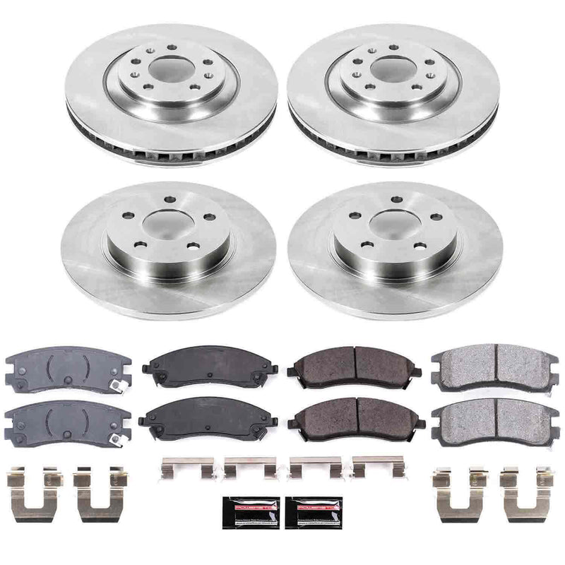 Power Stop KOE1431 Autospecialty - 1-Click Daily Driver Brake Kits (Front And Rear) for 2004-2005 Pontiac Bonneville Gxp product image
