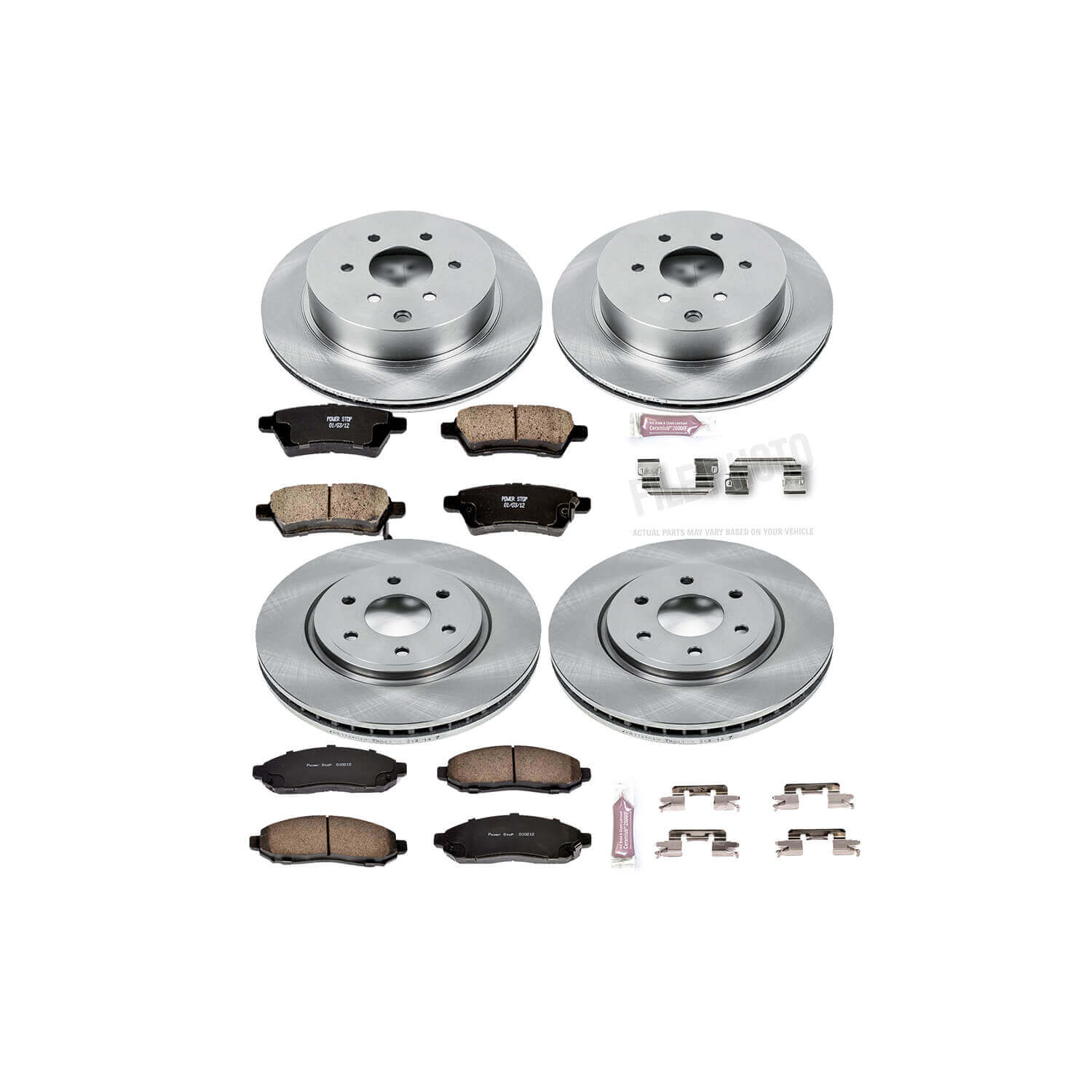 Power Stop KOE144 Autospecialty - 1-Click Daily Driver Brake Kits (Front And Rear) for 2005-2012 Nissan Pathfinder product image