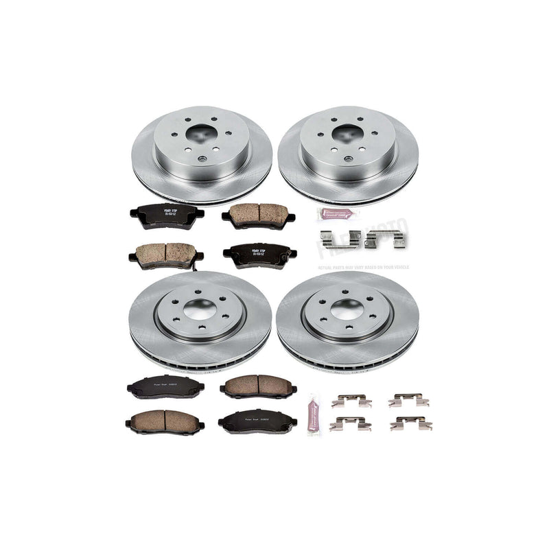 Power Stop KOE144 Autospecialty - 1-Click Daily Driver Brake Kits (Front And Rear) for 2005-2012 Nissan Pathfinder product image