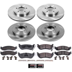 Power Stop KOE1443 Autospecialty - 1-Click Daily Driver Brake Kits (Front And Rear) for 2006-2010 Ford Explorer product image