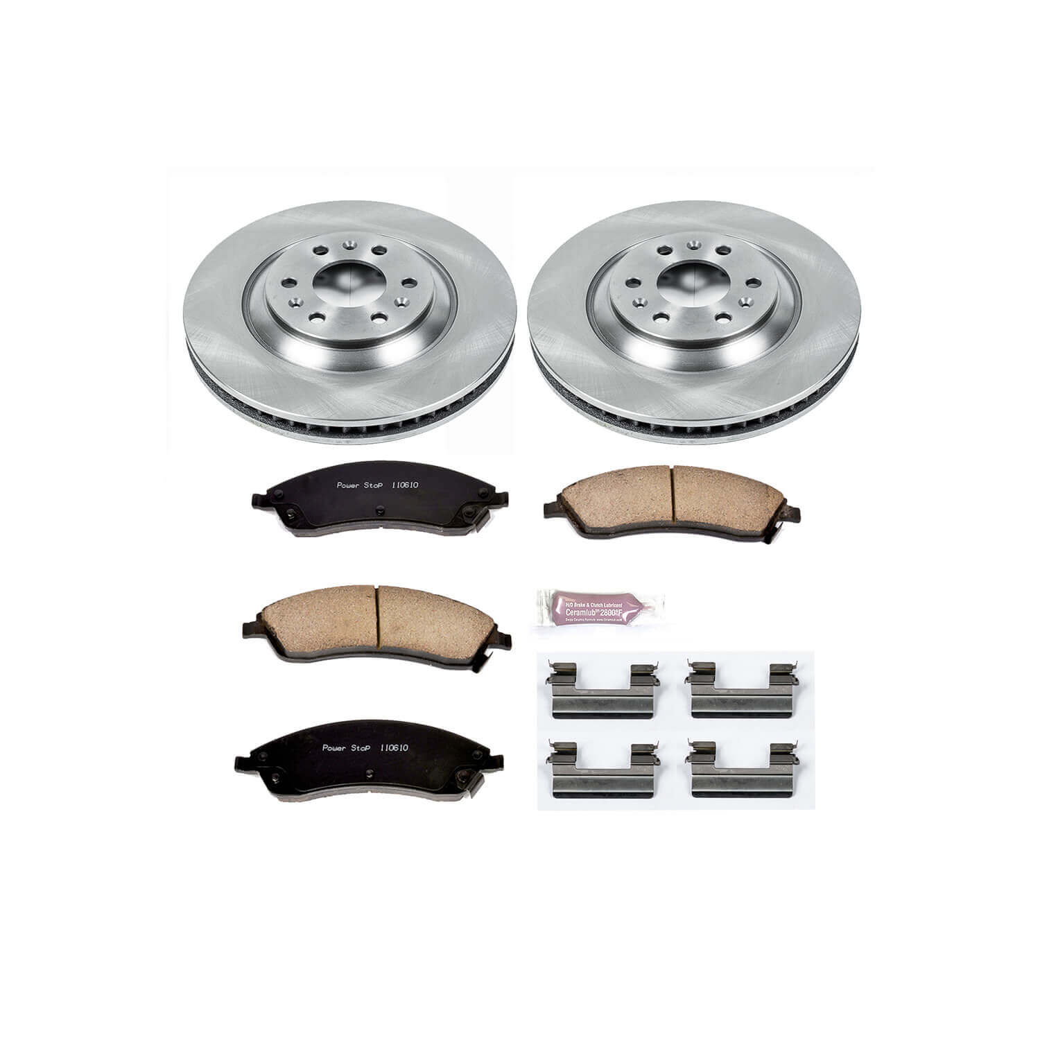 Power Stop KOE1449 Autospecialty - 1-Click Daily Driver Brake Kits (Front) for 2004-2009 Cadillac Srx product image