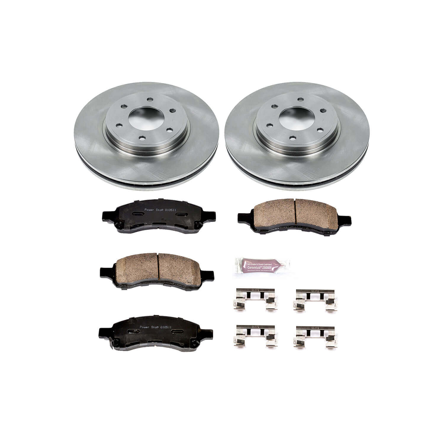 Power Stop KOE1453 Autospecialty - 1-Click Daily Driver Brake Kits (Front) for 2006-2009 Chevrolet Trailblazer product image
