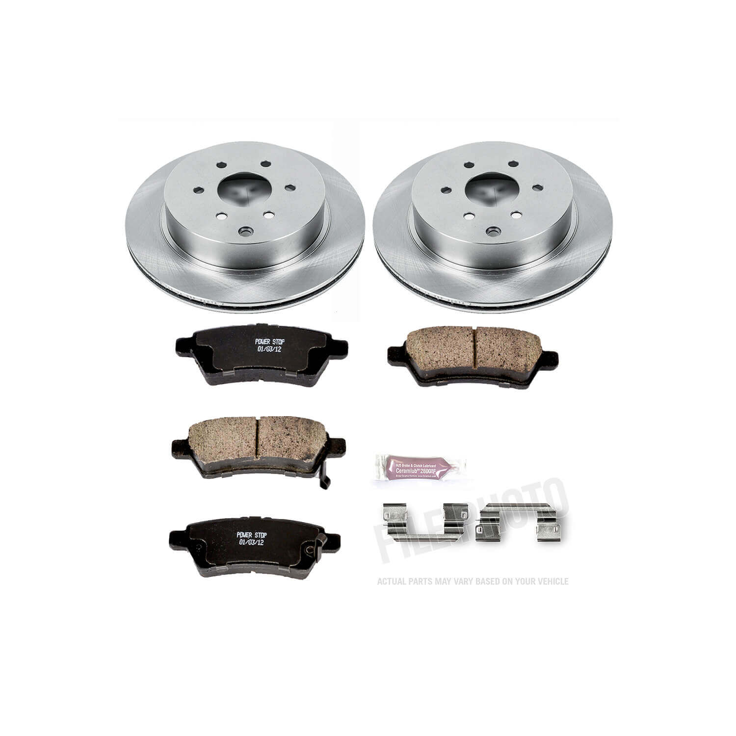 Power Stop KOE147 Autospecialty - 1-Click Daily Driver Brake Kits (Rear) for 2005-2012 Nissan Pathfinder product image