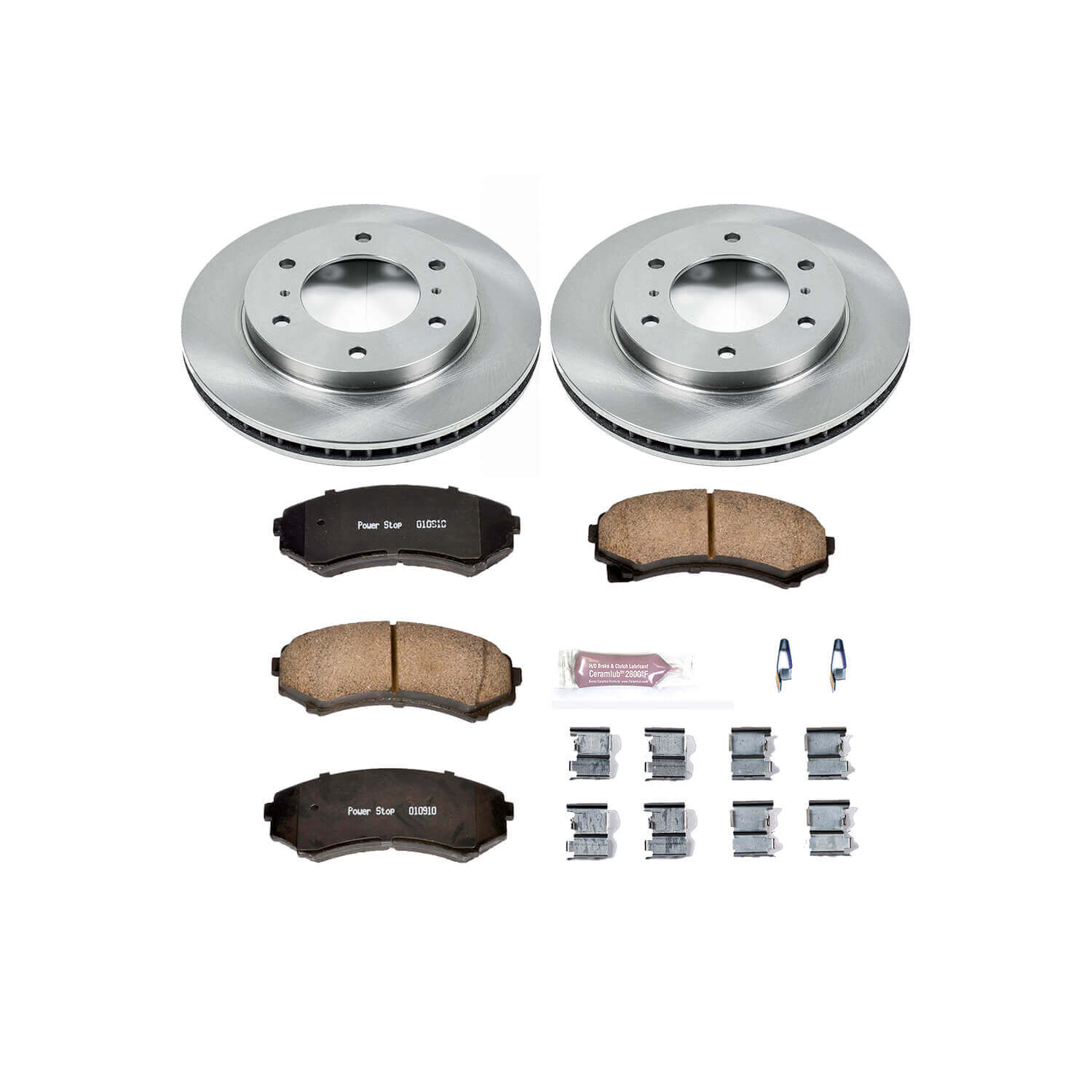 Power Stop KOE148 Autospecialty - 1-Click Daily Driver Brake Kits (Front) for 2001-2006 Mitsubishi Montero product image