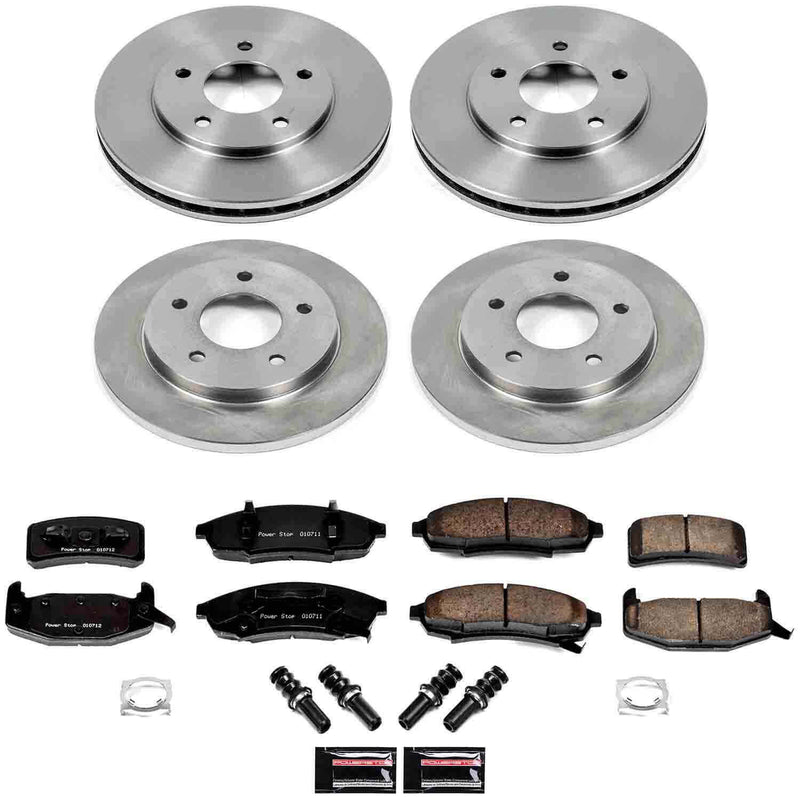 Power Stop KOE1499 Autospecialty - 1-Click Daily Driver Brake Kits (Front And Rear) for 1988-1994 Buick Regal product image