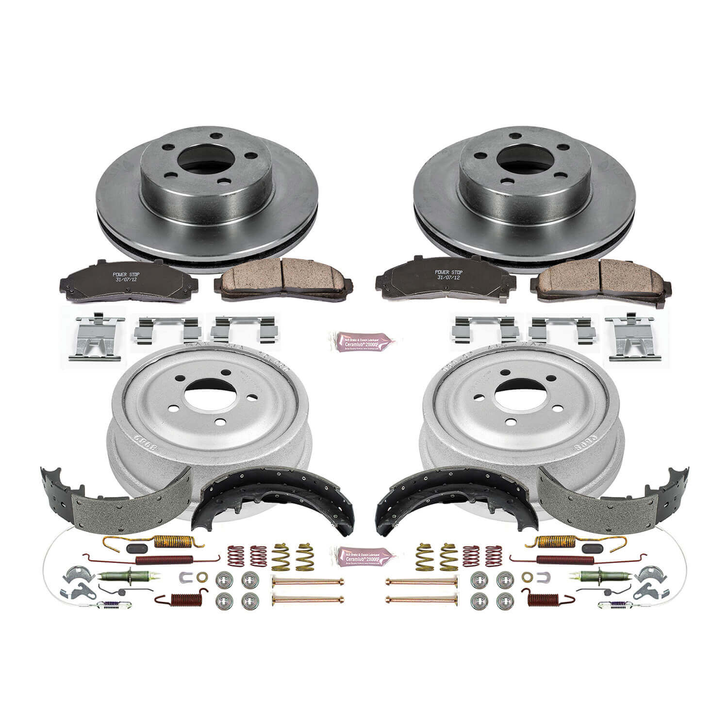 Power Stop KOE15004DK Autospecialty 1-Click Daily Driver Front And Rear Brake Kit for 1998-2002 Ford Ranger Splash product image