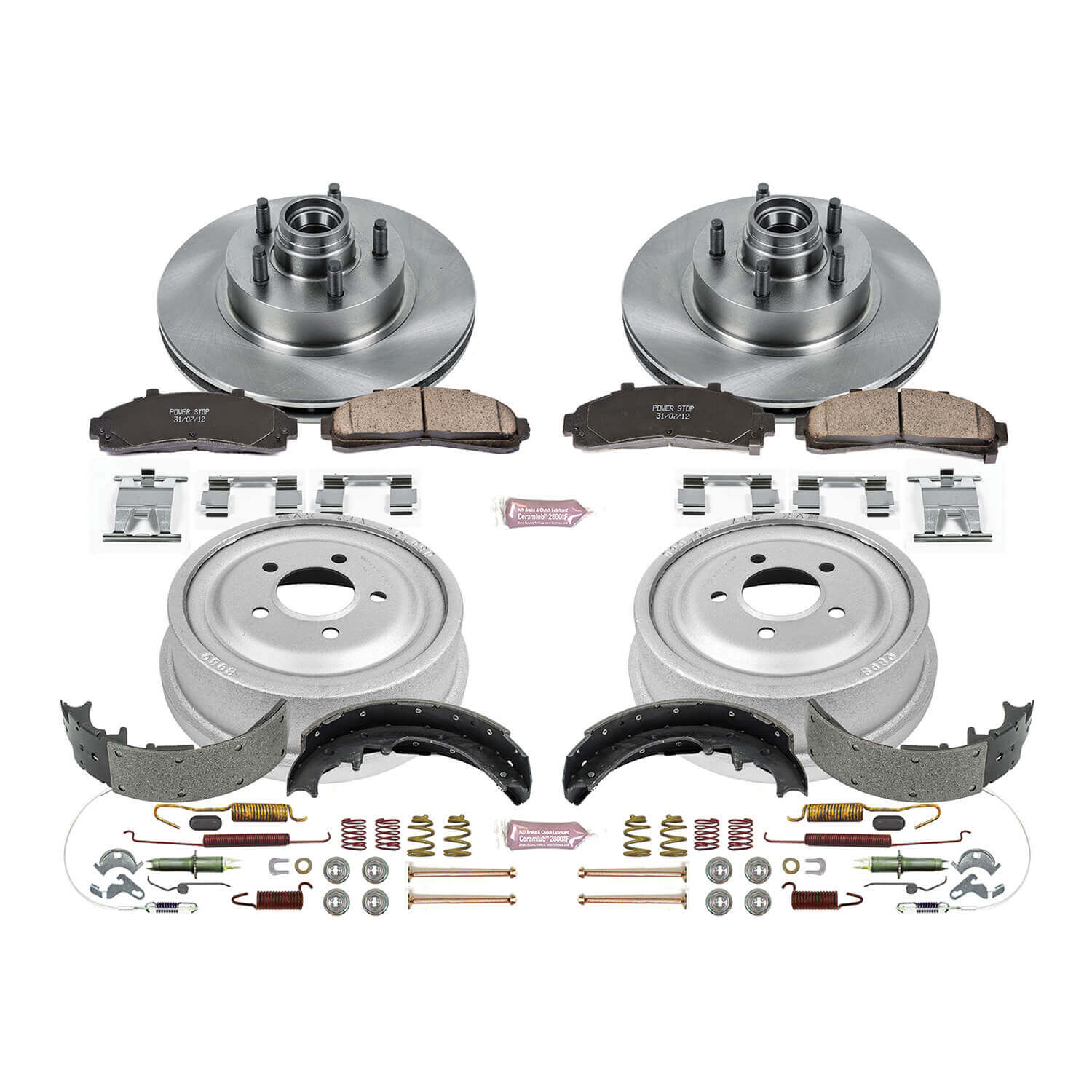 Power Stop KOE15006DK Autospecialty 1-Click Daily Driver Front And Rear Brake Kit for 1998-2002 Ford Ranger Ev Splash product image
