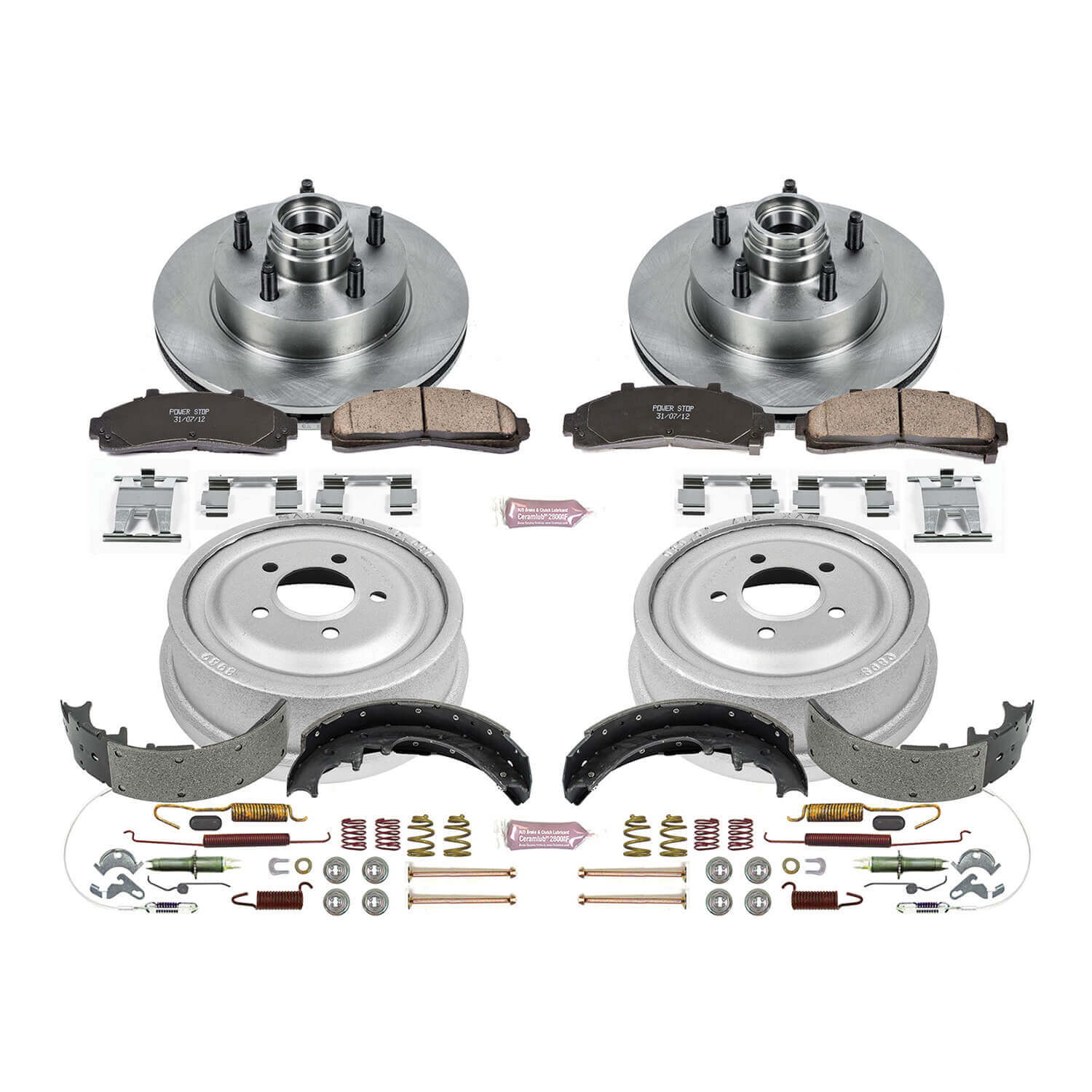 Power Stop KOE15007DK Autospecialty 1-Click Daily Driver Front And Rear Brake Kit for 1998-2002 Ford Ranger Splash product image