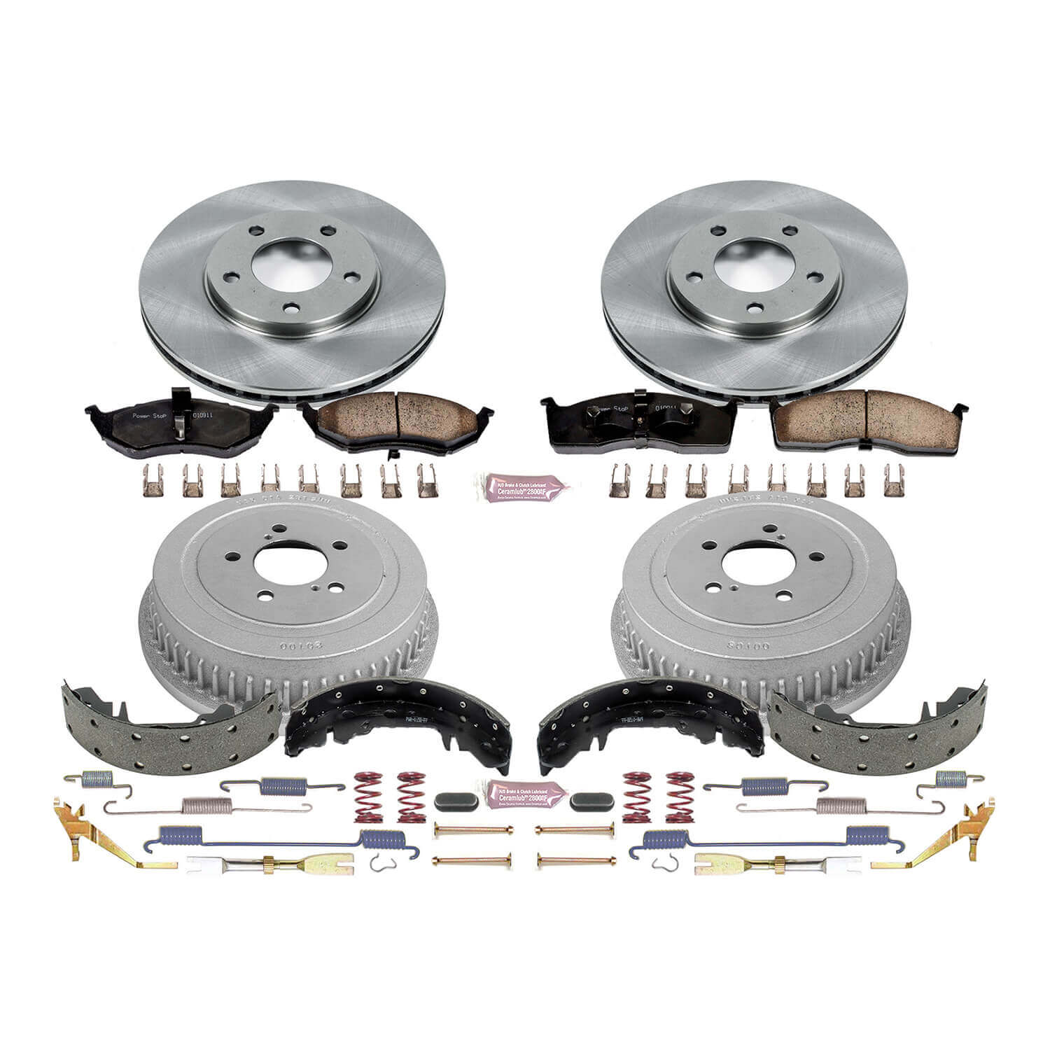 Power Stop KOE15012DK Autospecialty 1-Click Daily Driver Front And Rear Brake Kit for 1996 Chrysler Town & Country product image