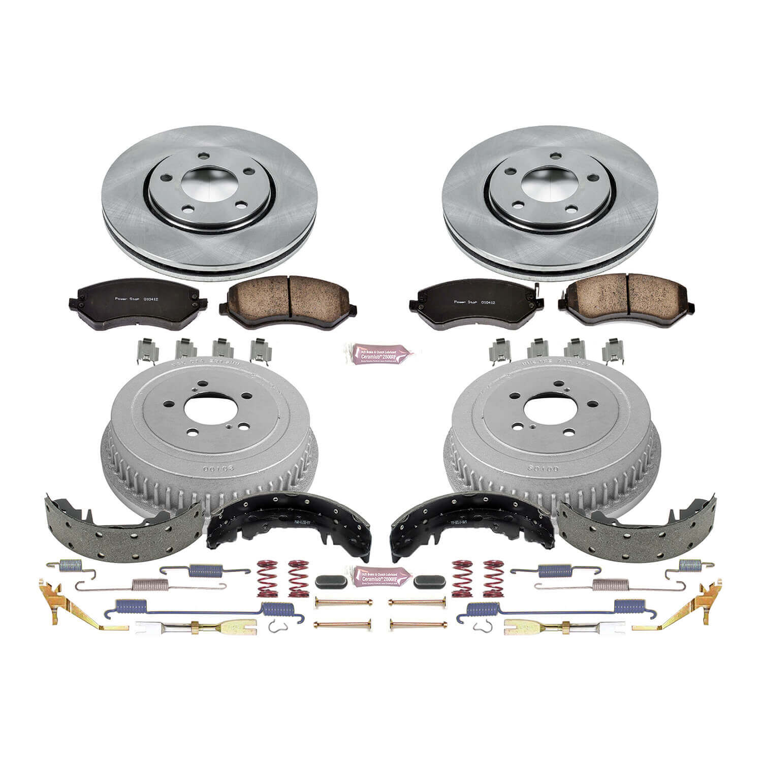 Power Stop KOE15013DK Autospecialty 1-Click Daily Driver Front And Rear Brake Kit for 2001-2007 Chrysler Town & Country product image