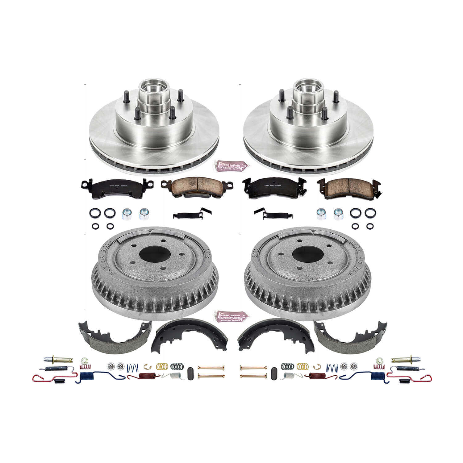 Power Stop KOE15020DK Autospecialty 1-Click Daily Driver Front And Rear Brake Kit for 1978-1990 Buick Electra Estate Wagon product image