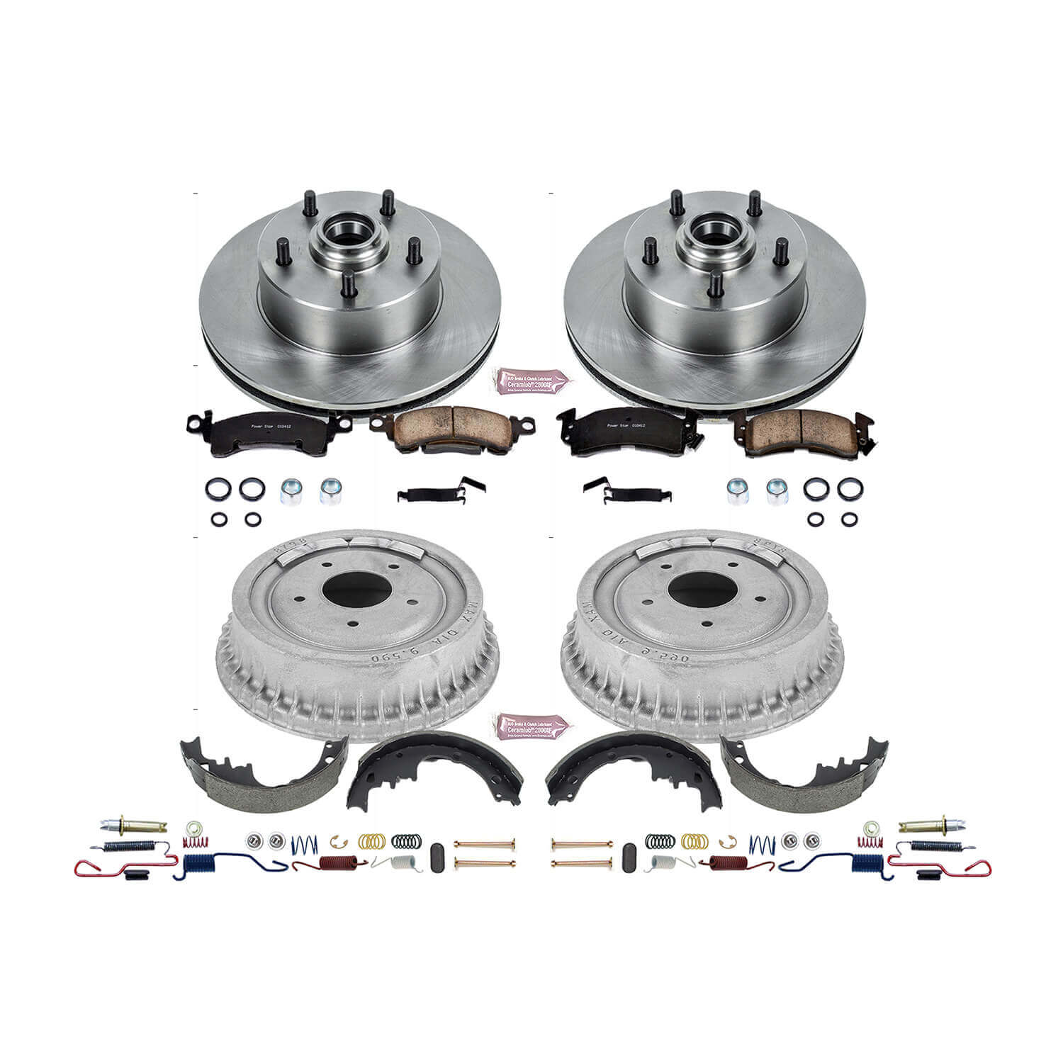 Power Stop KOE15022DK Autospecialty 1-Click Daily Driver Front And Rear Brake Kit for 1969-1974 Buick Apollo product image