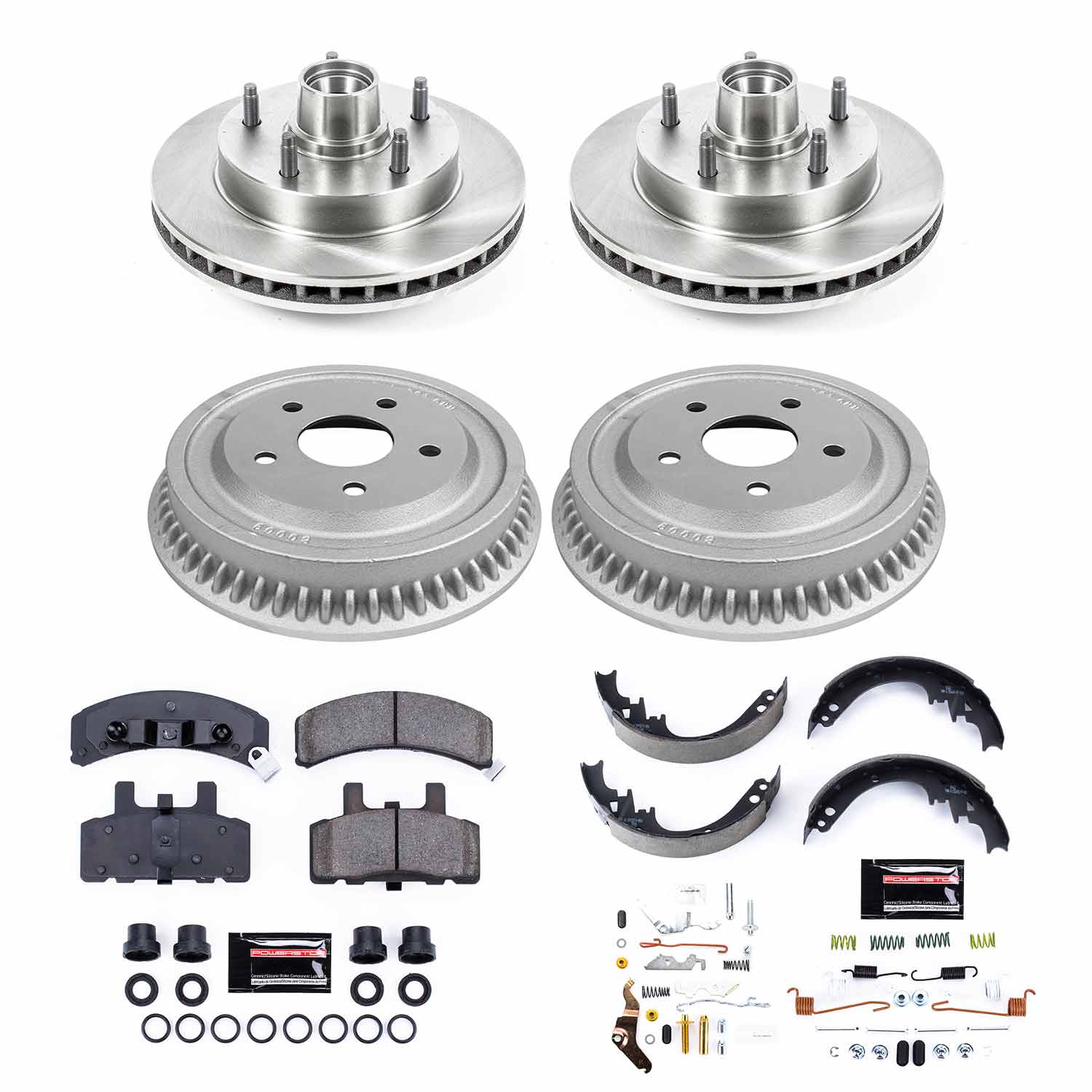 Power Stop KOE15032DK Autospecialty 1-Click Daily Driver Front And Rear Brake Kit for 1994-1999 Dodge RAM 1500 product image