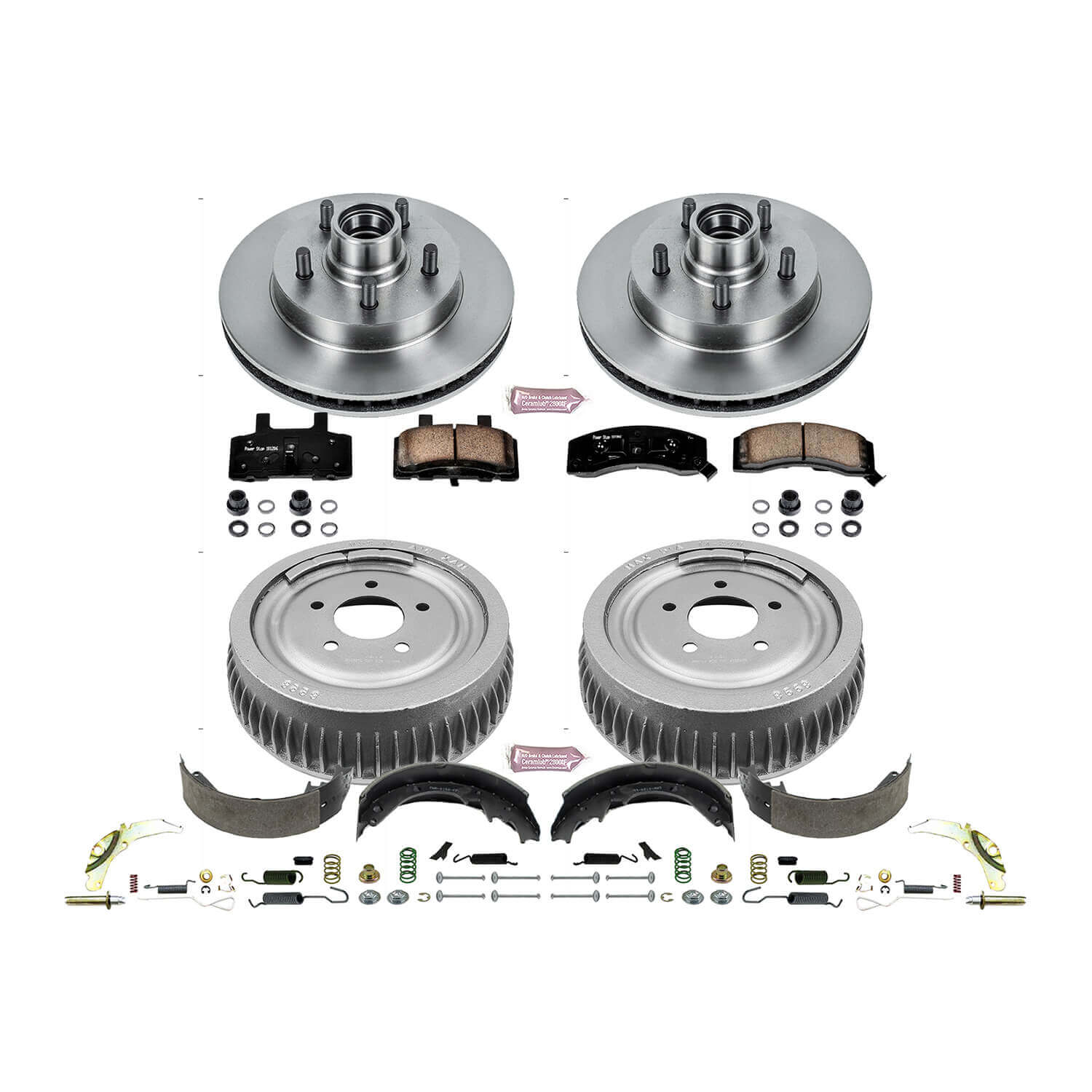 Power Stop KOE15038DK Autospecialty 1-Click Daily Driver Front And Rear Brake Kit for 1998-2000 Chevrolet Tahoe product image