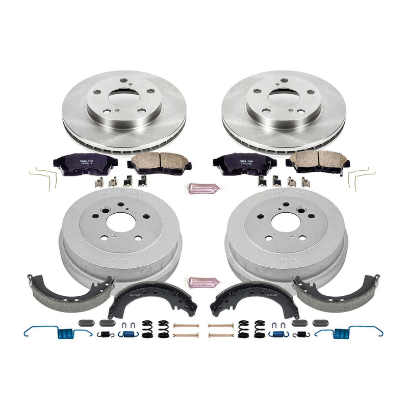 Power Stop KOE15059DK Autospecialty 1-Click Daily Driver Front And Rear Brake Kit for 1992-2001 Toyota Camry Dlx product image