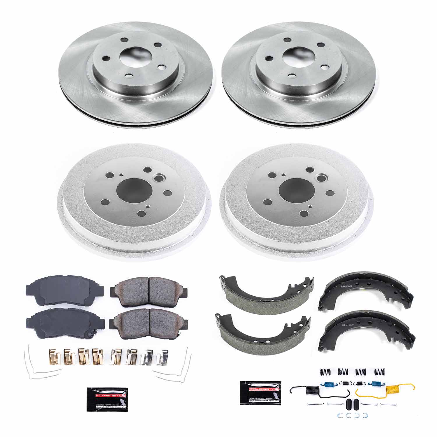 Power Stop KOE15062DK Autospecialty 1-Click Daily Driver Front And Rear Brake Kit for 1996-2000 Toyota RAV4 product image