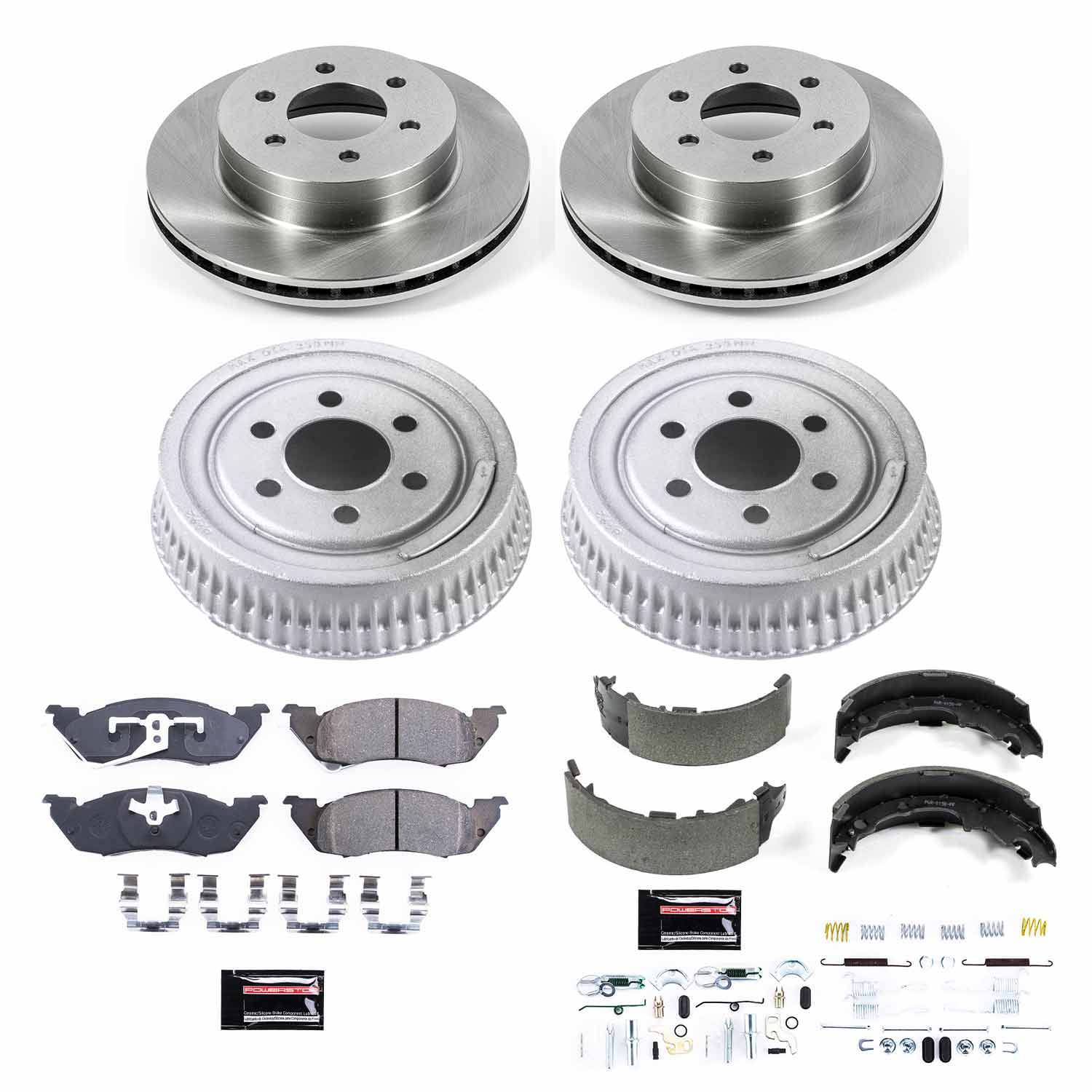 Power Stop KOE15070DK Autospecialty 1-Click Daily Driver Front And Rear Brake Kit for 1997-1998 Dodge Dakota product image