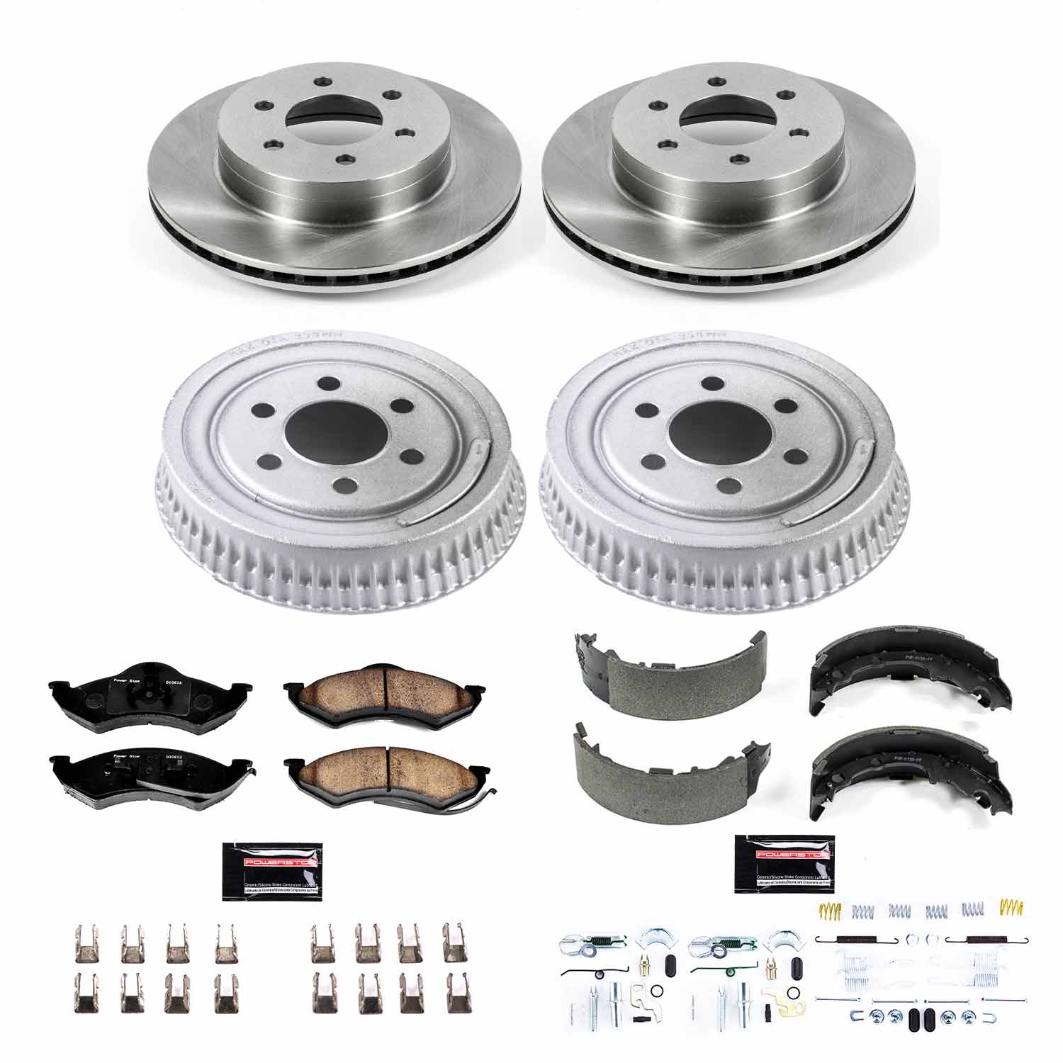 Power Stop KOE15071DK Autospecialty 1-Click Daily Driver Front And Rear Brake Kit for 1999 Dodge Dakota product image