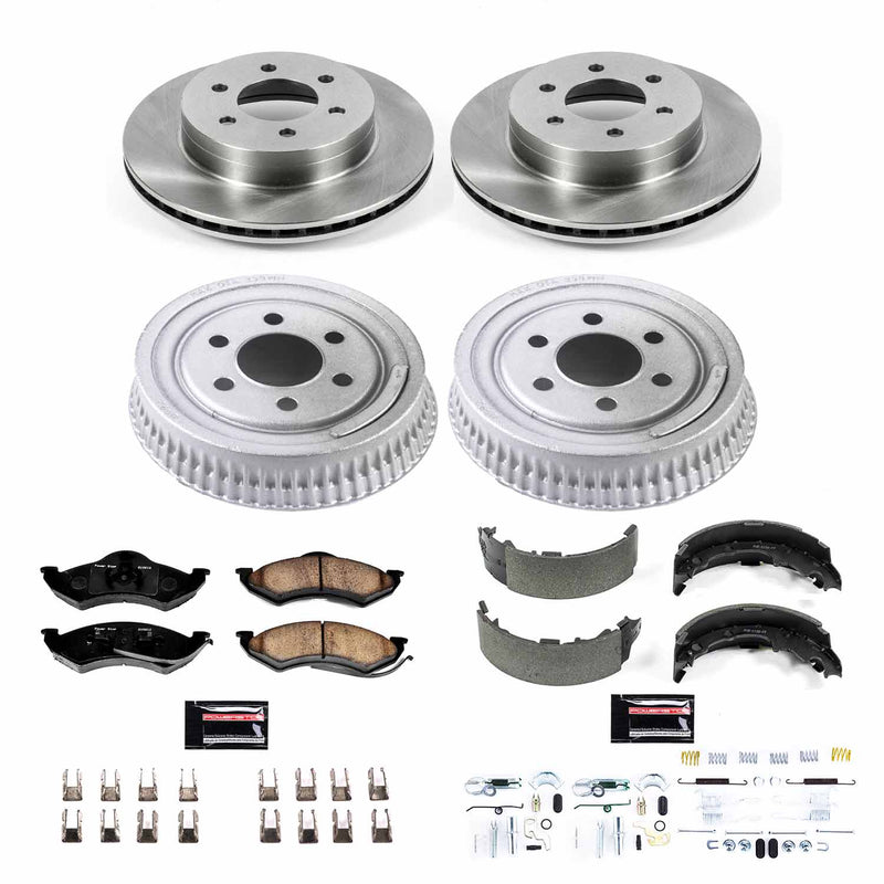 Power Stop KOE15071DK Autospecialty 1-Click Daily Driver Front And Rear Brake Kit for 1999 Dodge Dakota product image