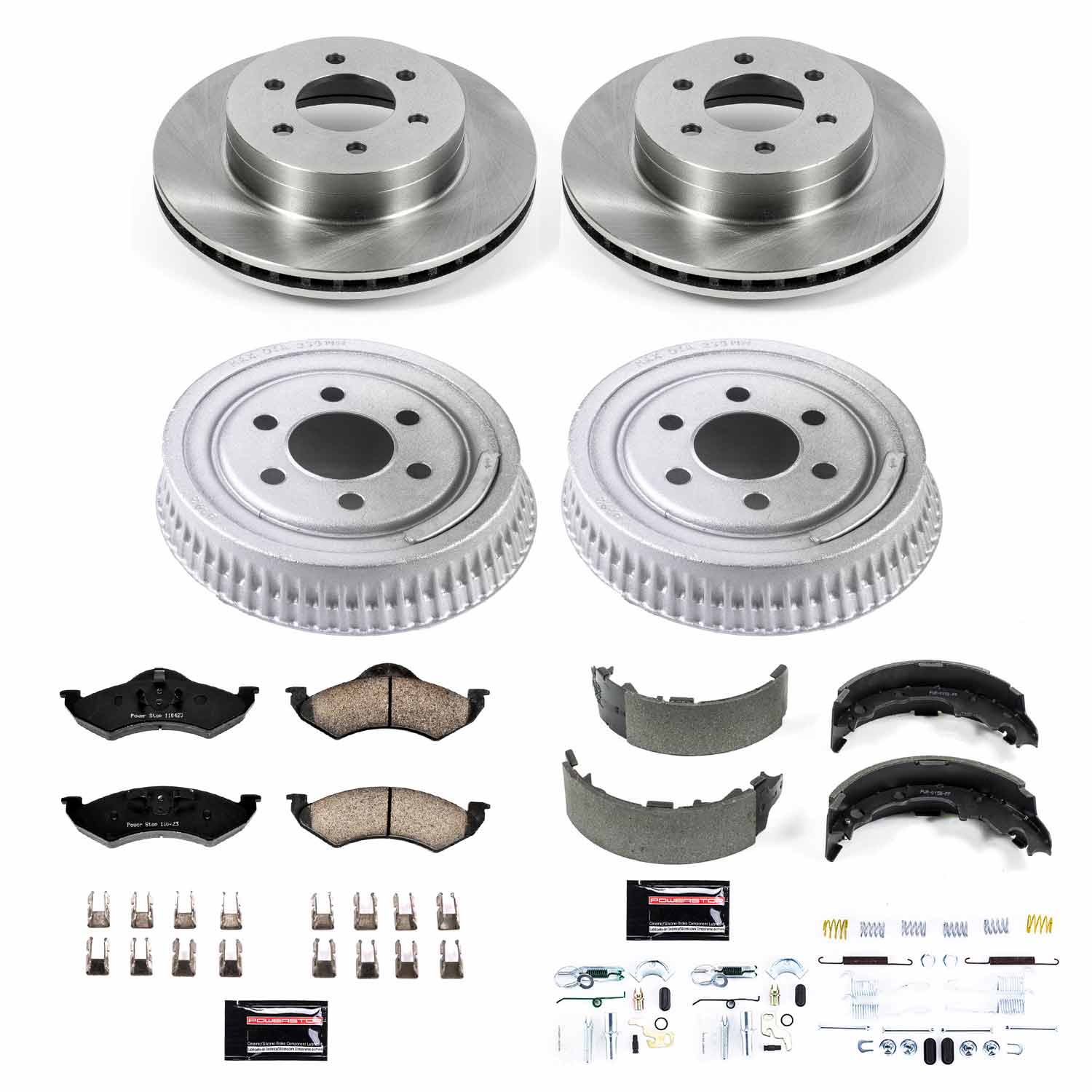 Power Stop KOE15072DK Autospecialty 1-Click Daily Driver Front And Rear Brake Kit for 2000-2002 Dodge Dakota product image
