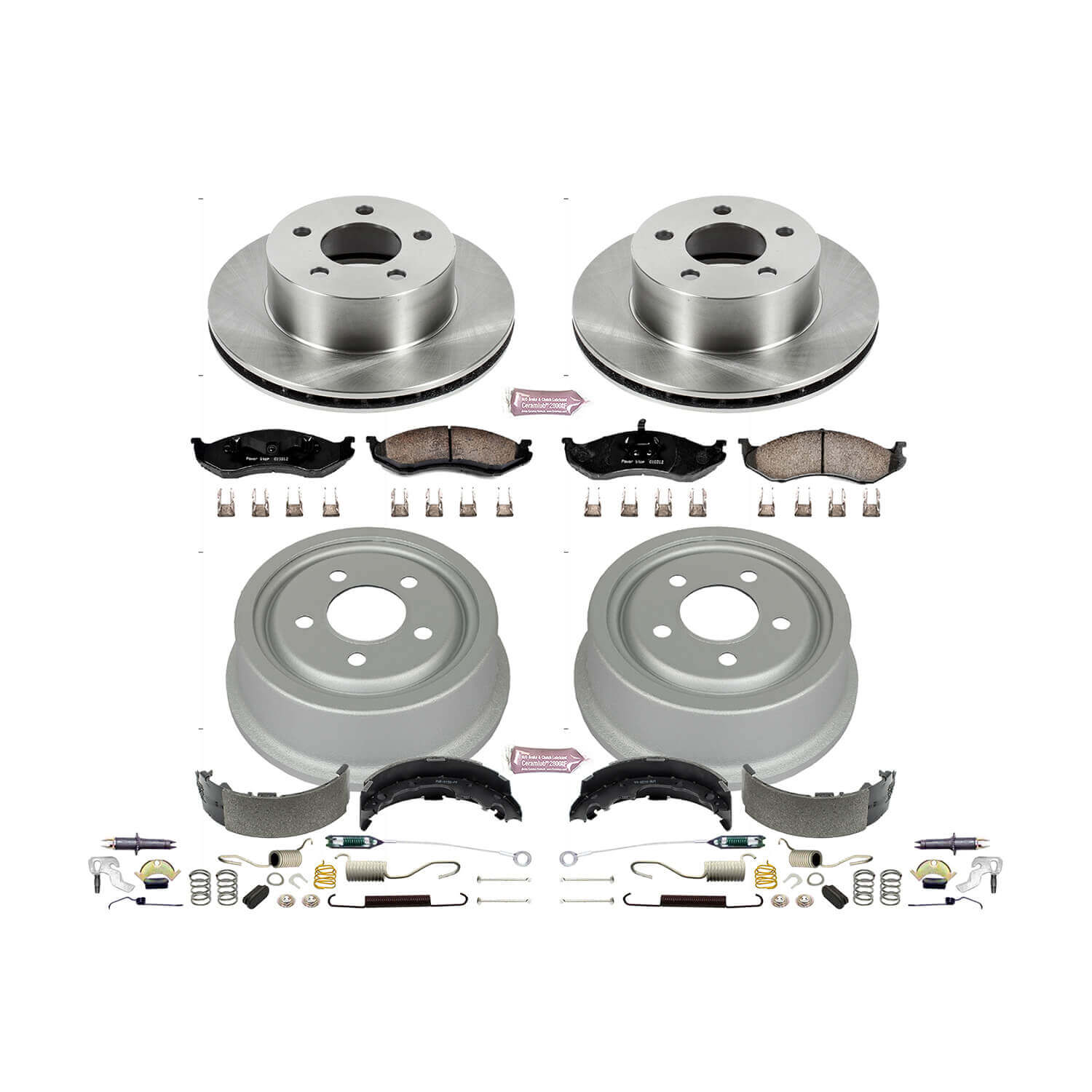 Power Stop KOE15073DK Autospecialty 1-Click Daily Driver Front And Rear Brake Kit for 1991-1999 Jeep Cherokee product image