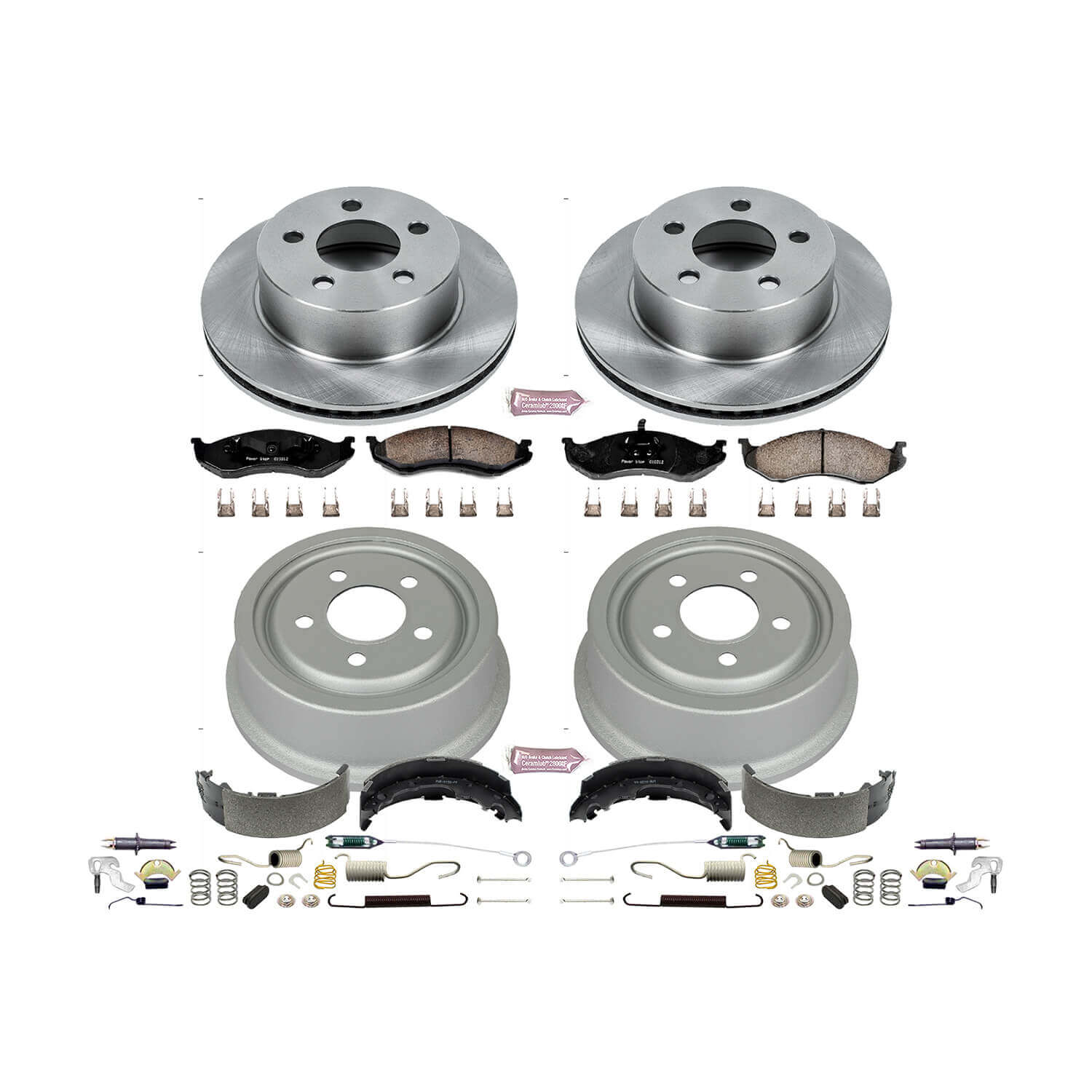 Power Stop KOE15075DK Autospecialty 1-Click Daily Driver Front And Rear Brake Kit for 1999-2001 Jeep Cherokee Classic product image