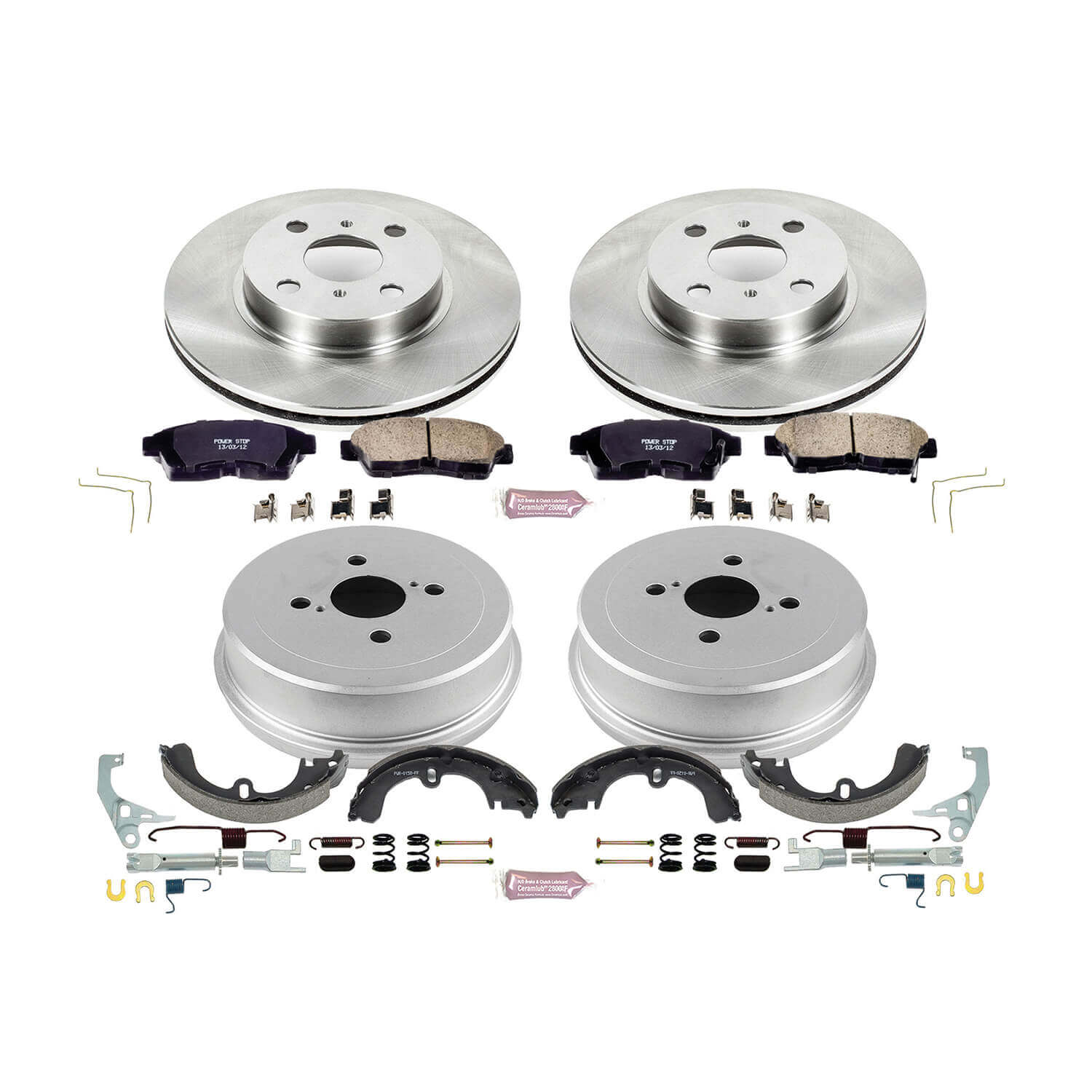 Power Stop KOE15079DK Autospecialty 1-Click Daily Driver Front And Rear Brake Kit for 1993-1997 Toyota Corolla product image
