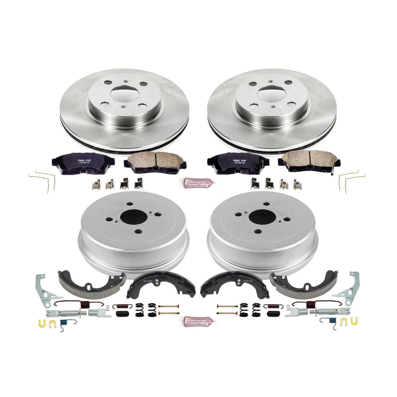 Power Stop KOE15079DK Autospecialty 1-Click Daily Driver Front And Rear Brake Kit for 1993-1997 Toyota Corolla product image