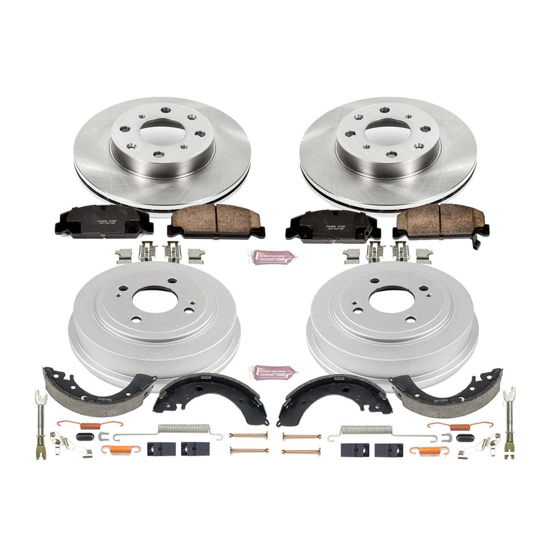 Power Stop KOE15085DK Autospecialty 1-Click Daily Driver Front And Rear Brake Kit for 1996-2000 Honda Civic Cx product image