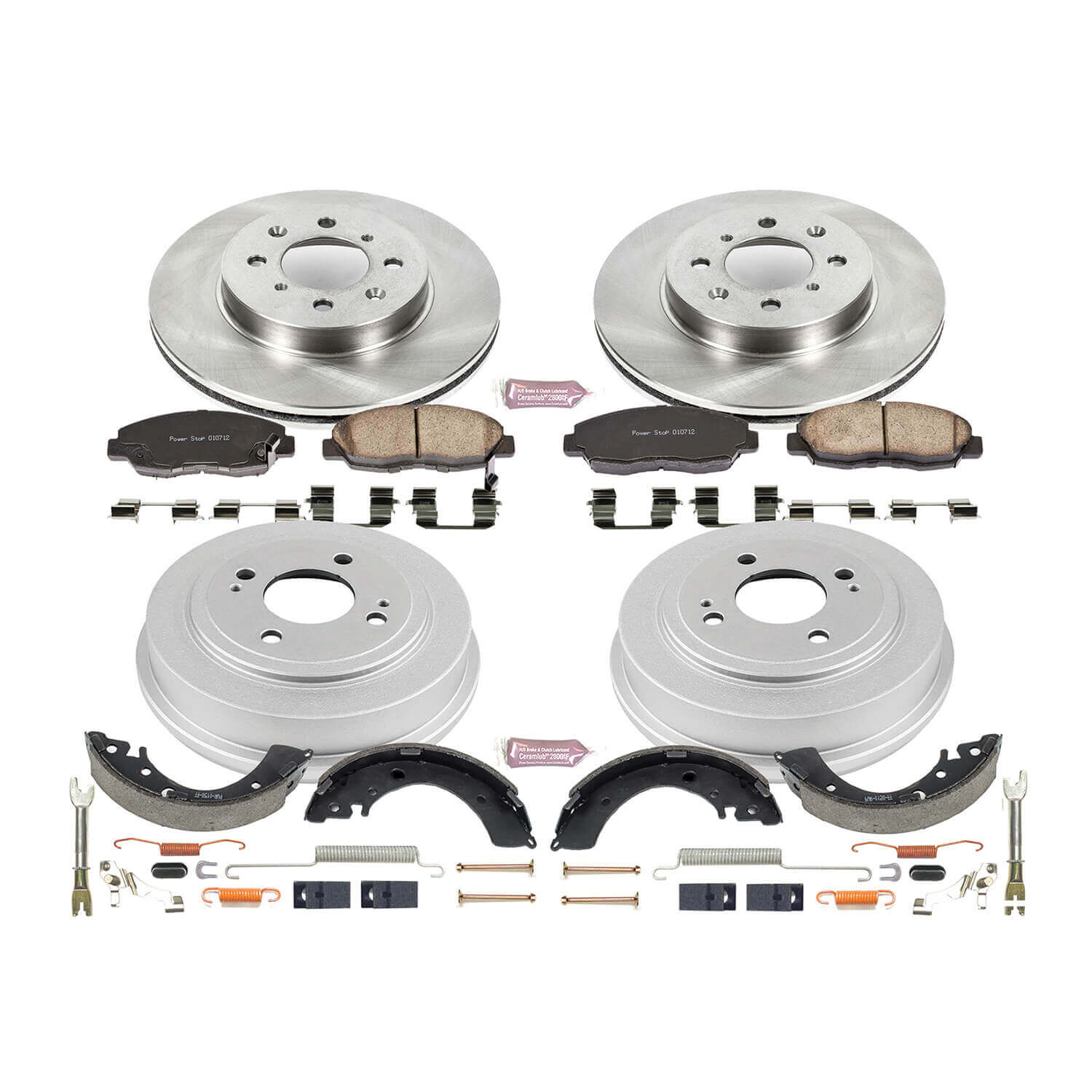 Power Stop KOE15086DK Autospecialty 1-Click Daily Driver Front And Rear Brake Kit for 1996-2001 Honda Civic product image