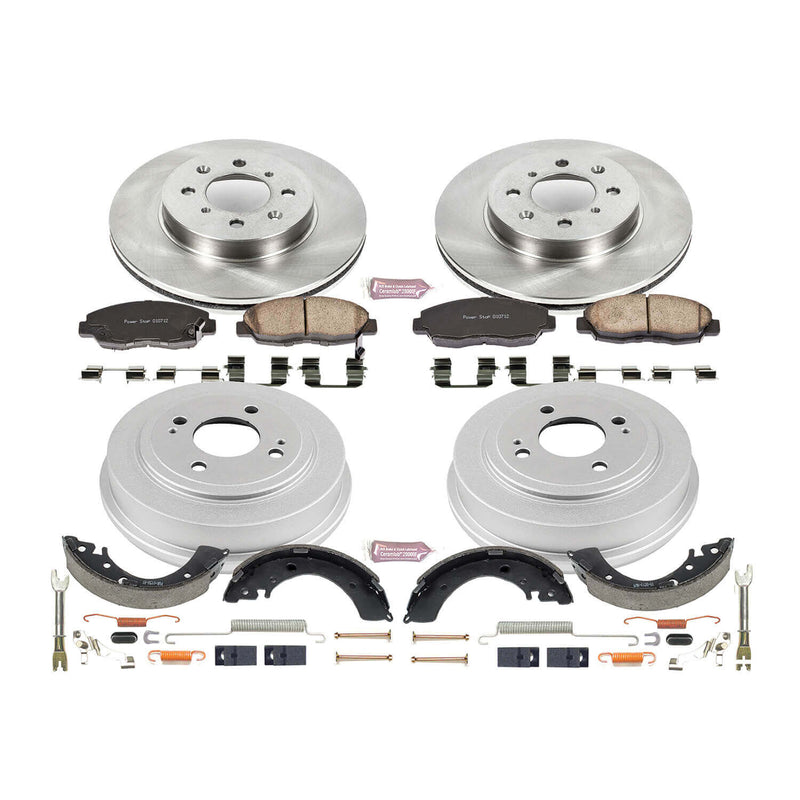 Power Stop KOE15086DK Autospecialty 1-Click Daily Driver Front And Rear Brake Kit for 1996-2001 Honda Civic product image