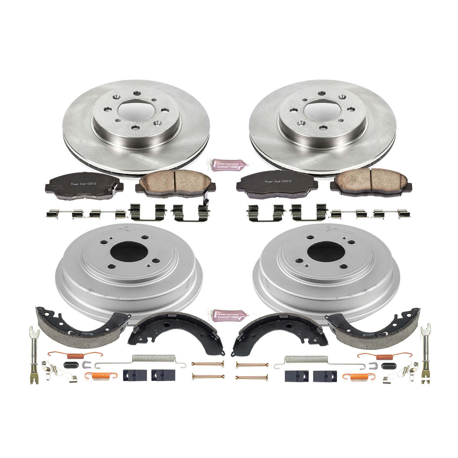 Power Stop KOE15087DK Autospecialty 1-Click Daily Driver Front And Rear Brake Kit for 2001-2005 Honda Civic product image