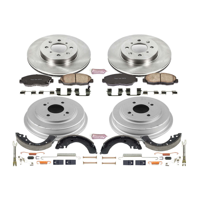 Power Stop KOE15087DK Autospecialty 1-Click Daily Driver Front And Rear Brake Kit for 2001-2005 Honda Civic product image