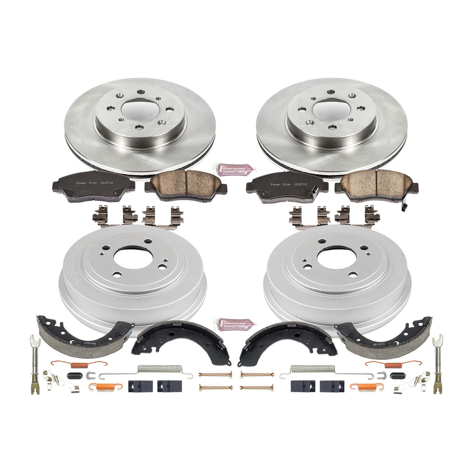Power Stop KOE15088DK Autospecialty 1-Click Daily Driver Front And Rear Brake Kit for 2007-2008 Honda Fit product image