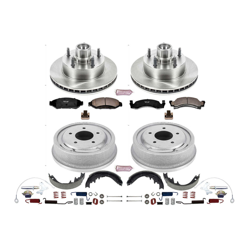 Power Stop KOE15089DK Autospecialty 1-Click Daily Driver Front And Rear Brake Kit for 1990-1993 Ford E-150 Econoline Custom product image