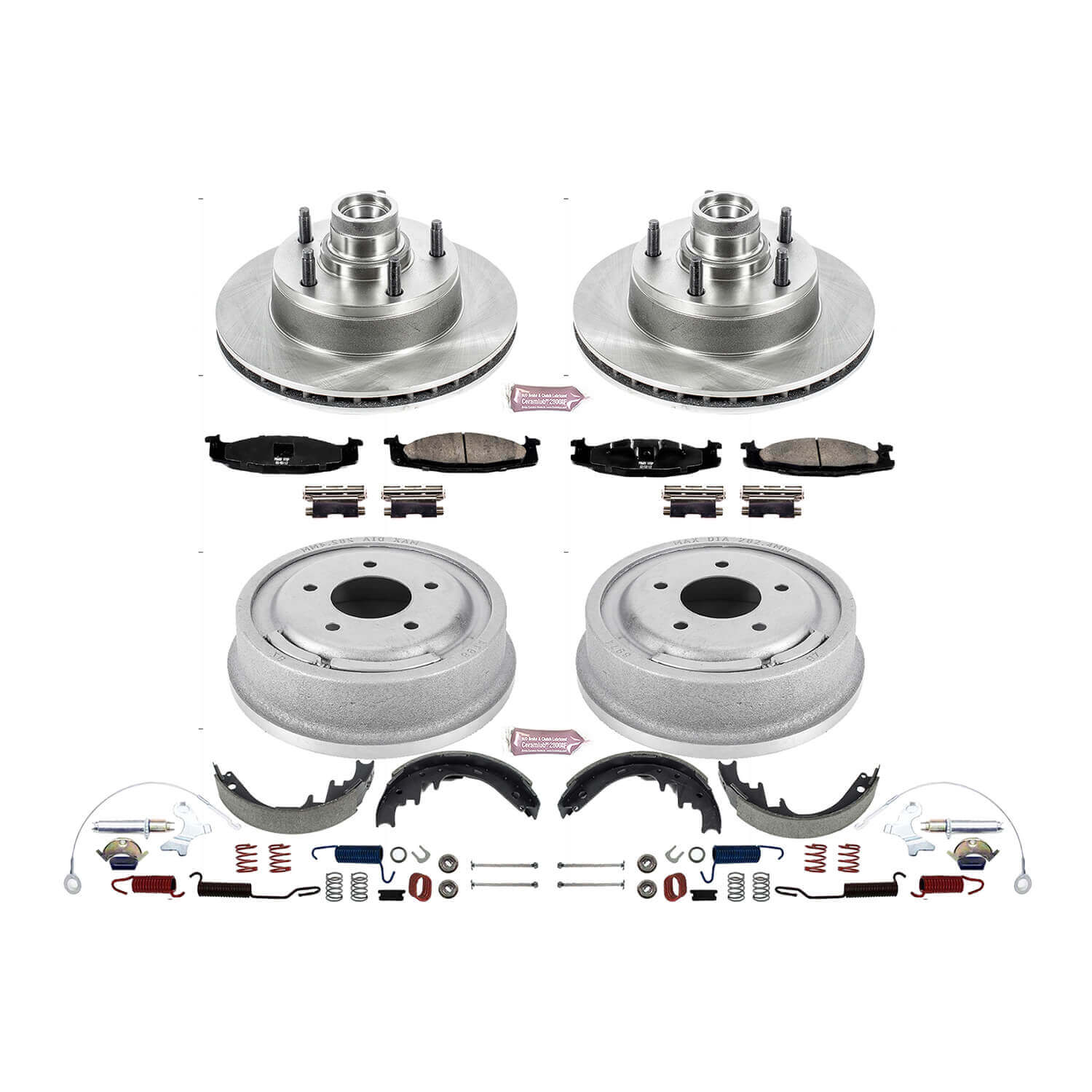 Power Stop KOE15090DK Autospecialty 1-Click Daily Driver Front And Rear Brake Kit for 1994-1996 Ford E-150 Econoline product image