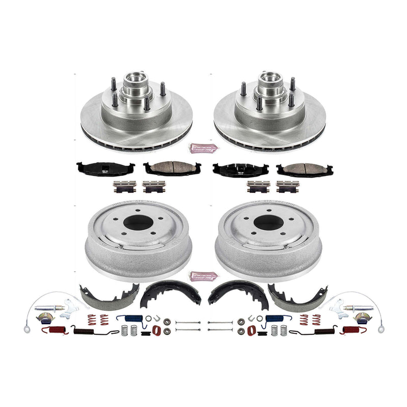 Power Stop KOE15090DK Autospecialty 1-Click Daily Driver Front And Rear Brake Kit for 1994-1996 Ford E-150 Econoline product image