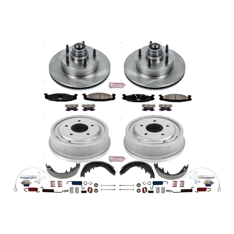 Power Stop KOE15091DK Autospecialty 1-Click Daily Driver Front And Rear Brake Kit for 1994-1996 Ford E-150 Econoline product image
