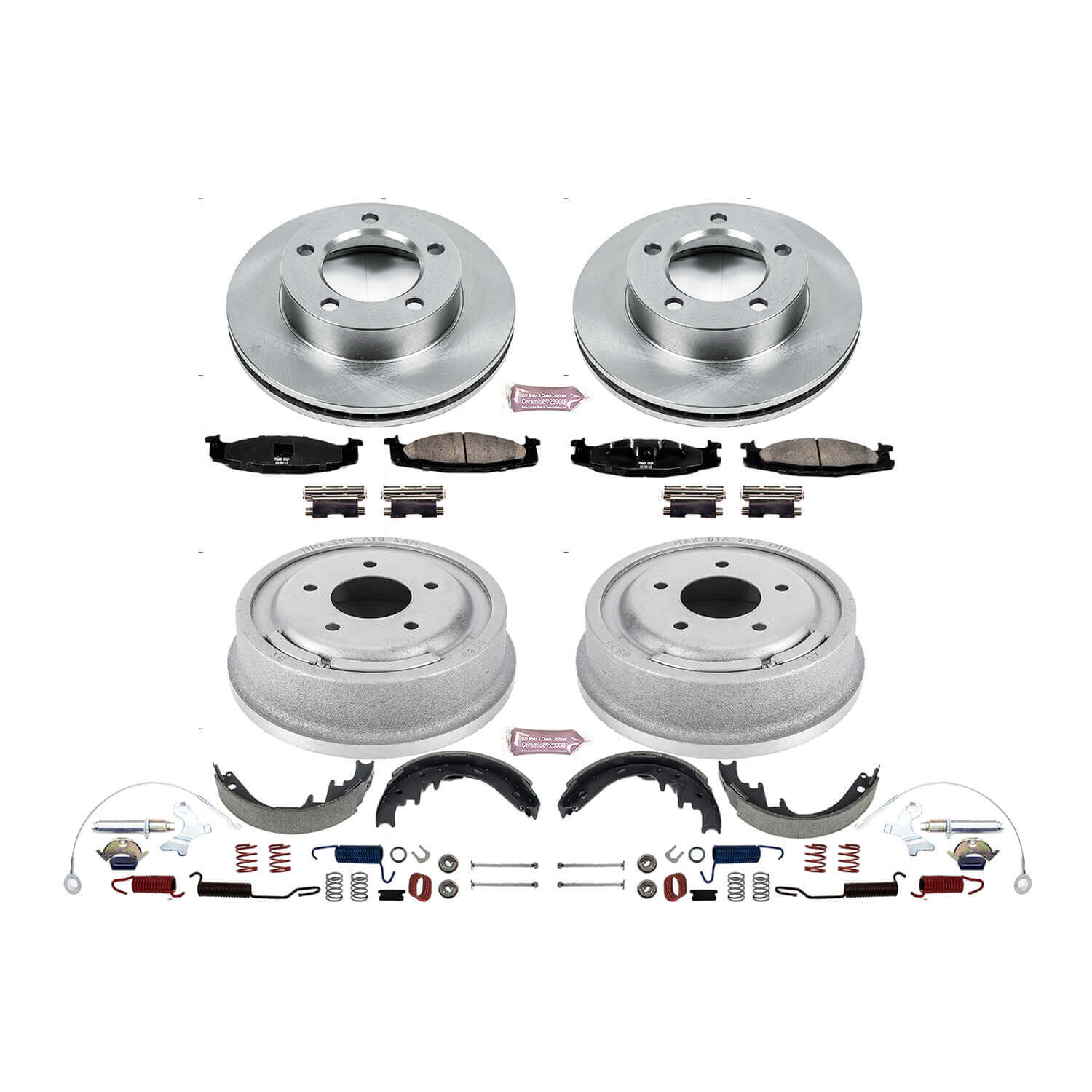 Power Stop KOE15093DK Autospecialty 1-Click Daily Driver Front And Rear Brake Kit for 1994-1996 Ford F-150 product image