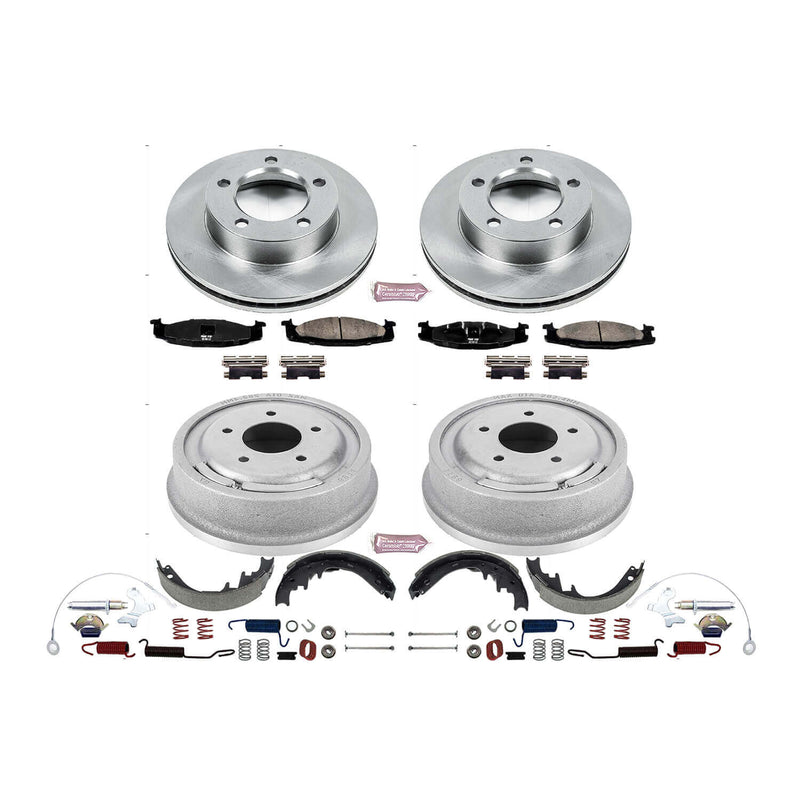 Power Stop KOE15093DK Autospecialty 1-Click Daily Driver Front And Rear Brake Kit for 1994-1996 Ford F-150 product image