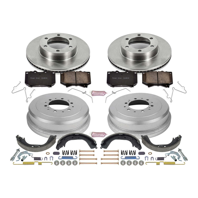 Power Stop KOE15099DK Autospecialty 1-Click Daily Driver Front And Rear Brake Kit for 2000-2002 Toyota Tundra product image