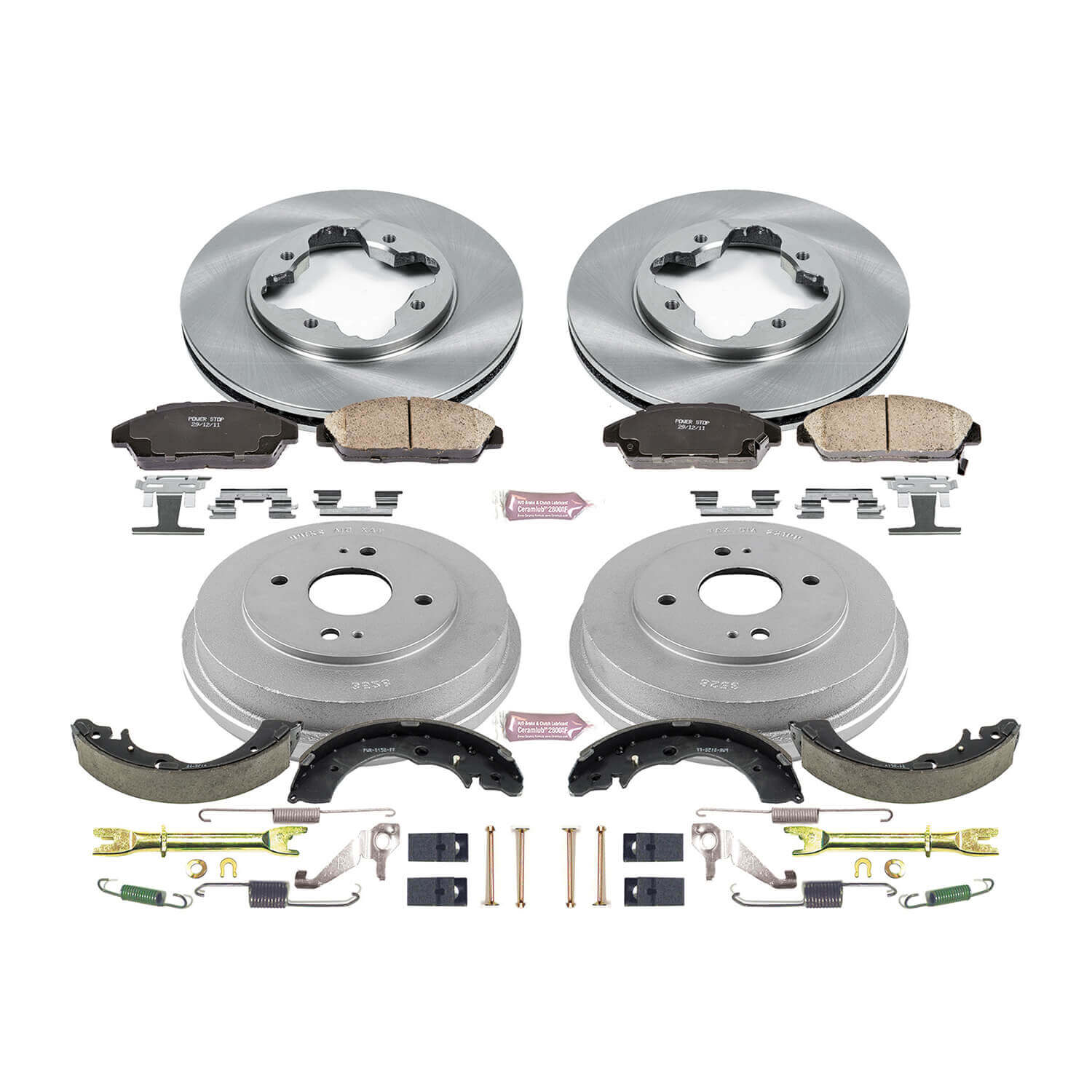 Power Stop KOE15104DK Autospecialty 1-Click Daily Driver Front And Rear Brake Kit for 1990-1993 Honda Accord product image