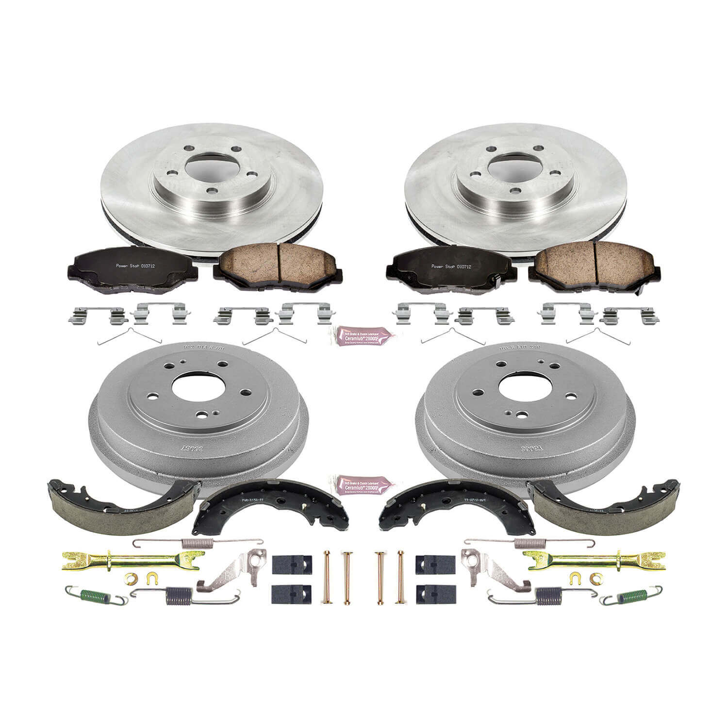 Power Stop KOE15107DK Autospecialty 1-Click Daily Driver Front And Rear Brake Kit for 2003-2007 Honda Accord product image