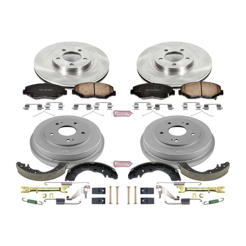 Power Stop KOE15107DK Autospecialty 1-Click Daily Driver Front And Rear Brake Kit for 2003-2007 Honda Accord product image