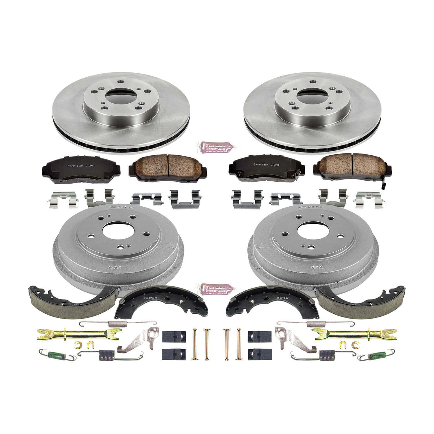 Power Stop KOE15109DK Autospecialty 1-Click Daily Driver Front And Rear Brake Kit for 2006-2011 Honda Civic Gx product image